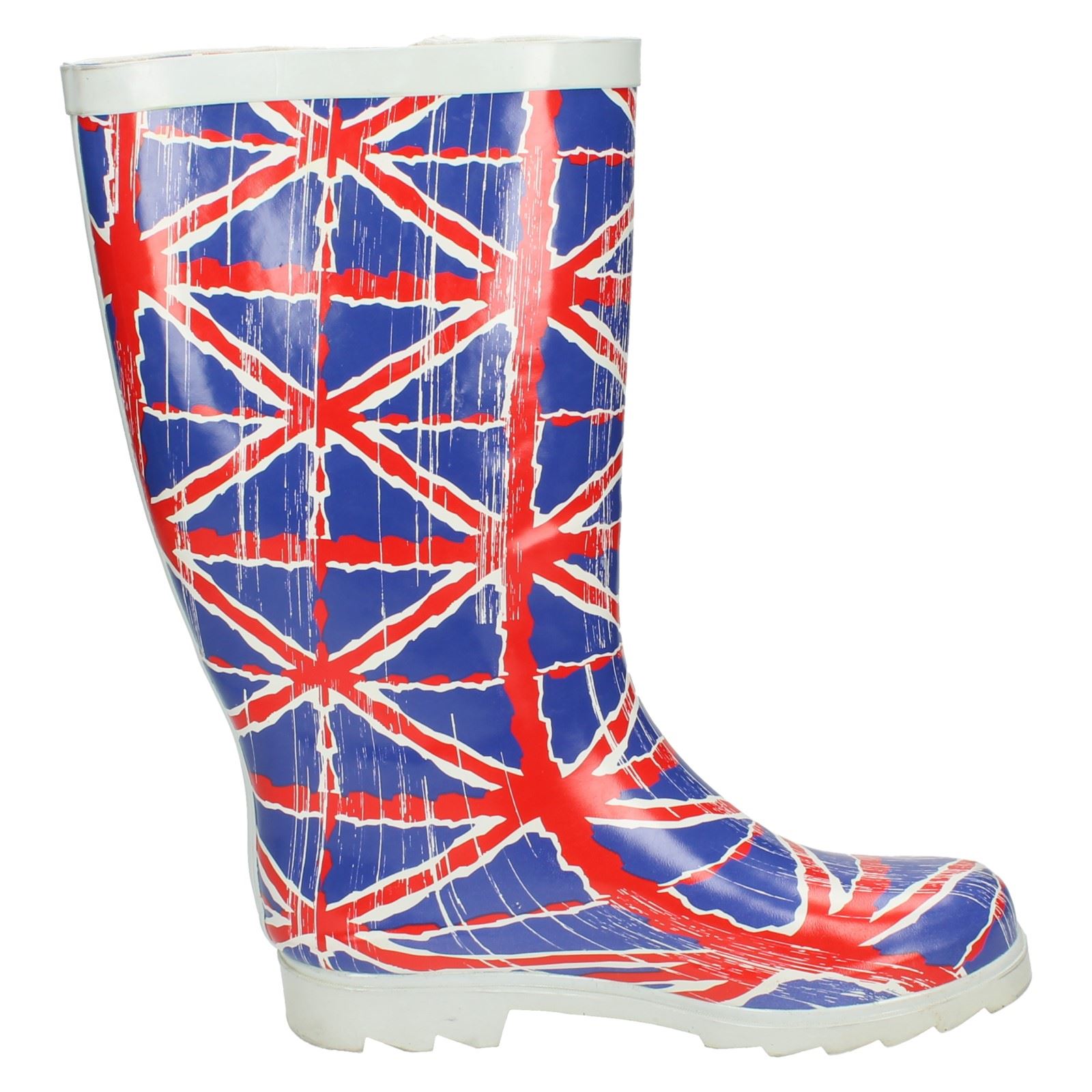 Ladies Spot On British Flag Design 'Wellington Boots' - Picture 7 of 10