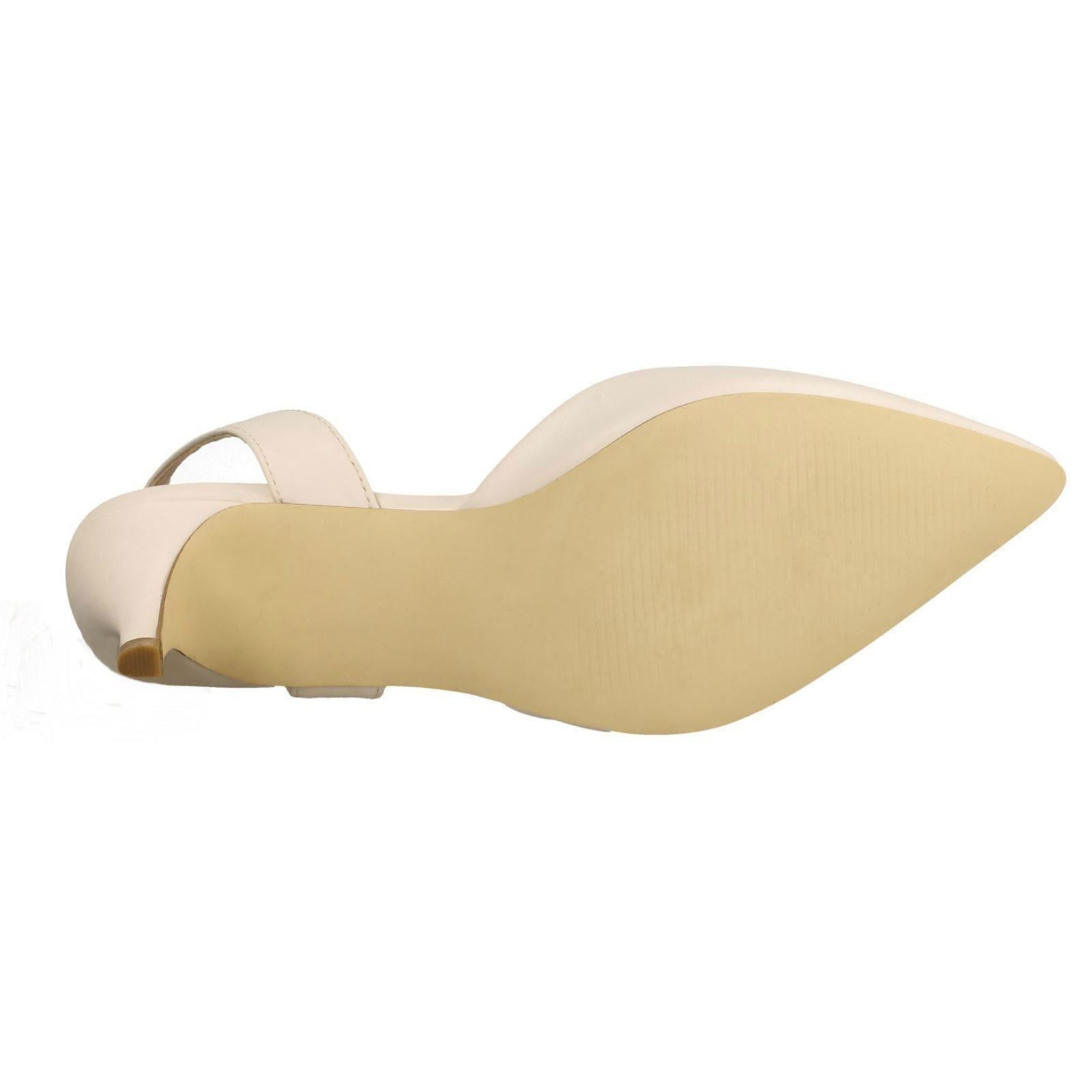 Ladies Spot On Slingback Shoes Heels *F9R0057* - Picture 46 of 73