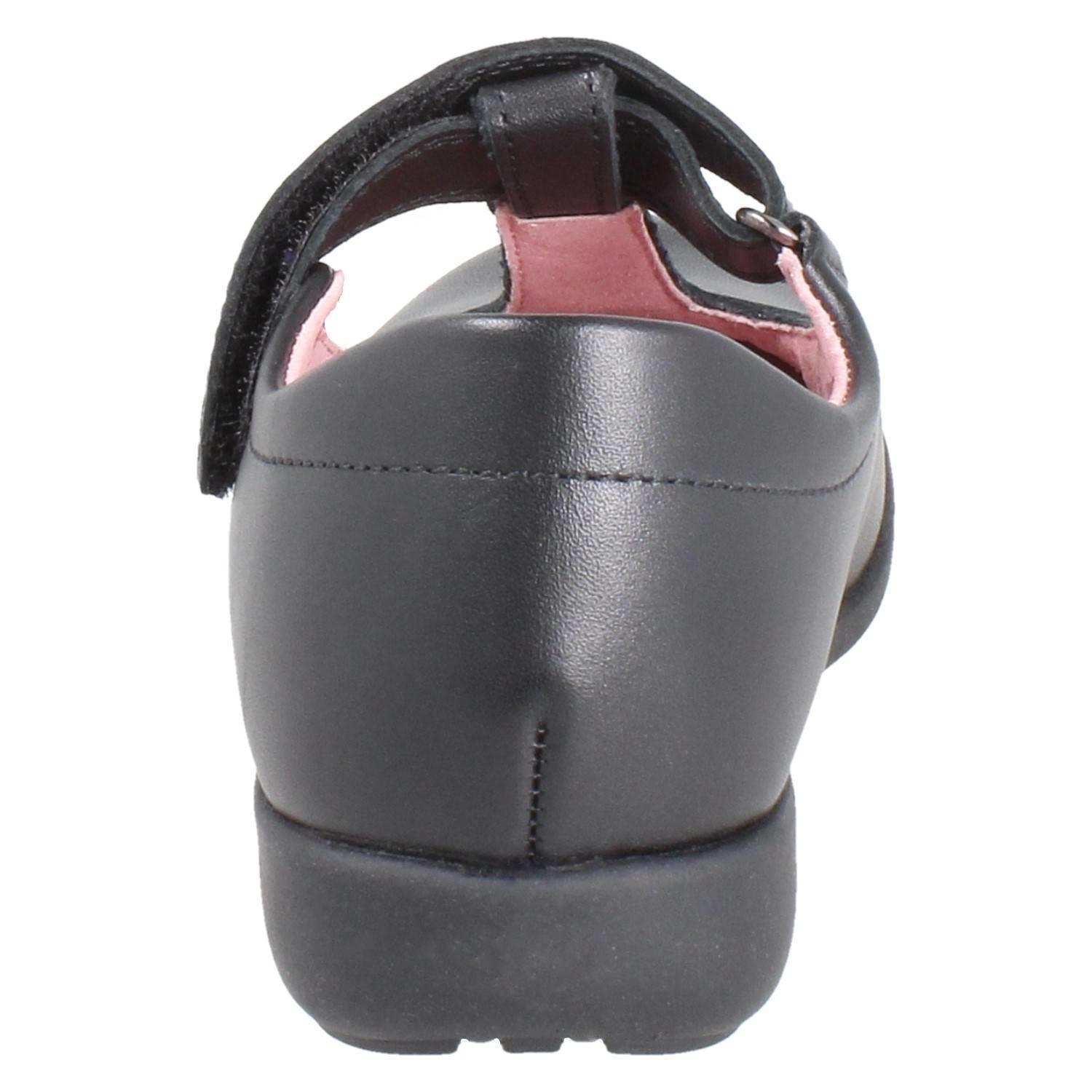 Girls Startrite Flower Punch Detail Leather T-Bar School Shoes *Charlotte* - Picture 5 of 19