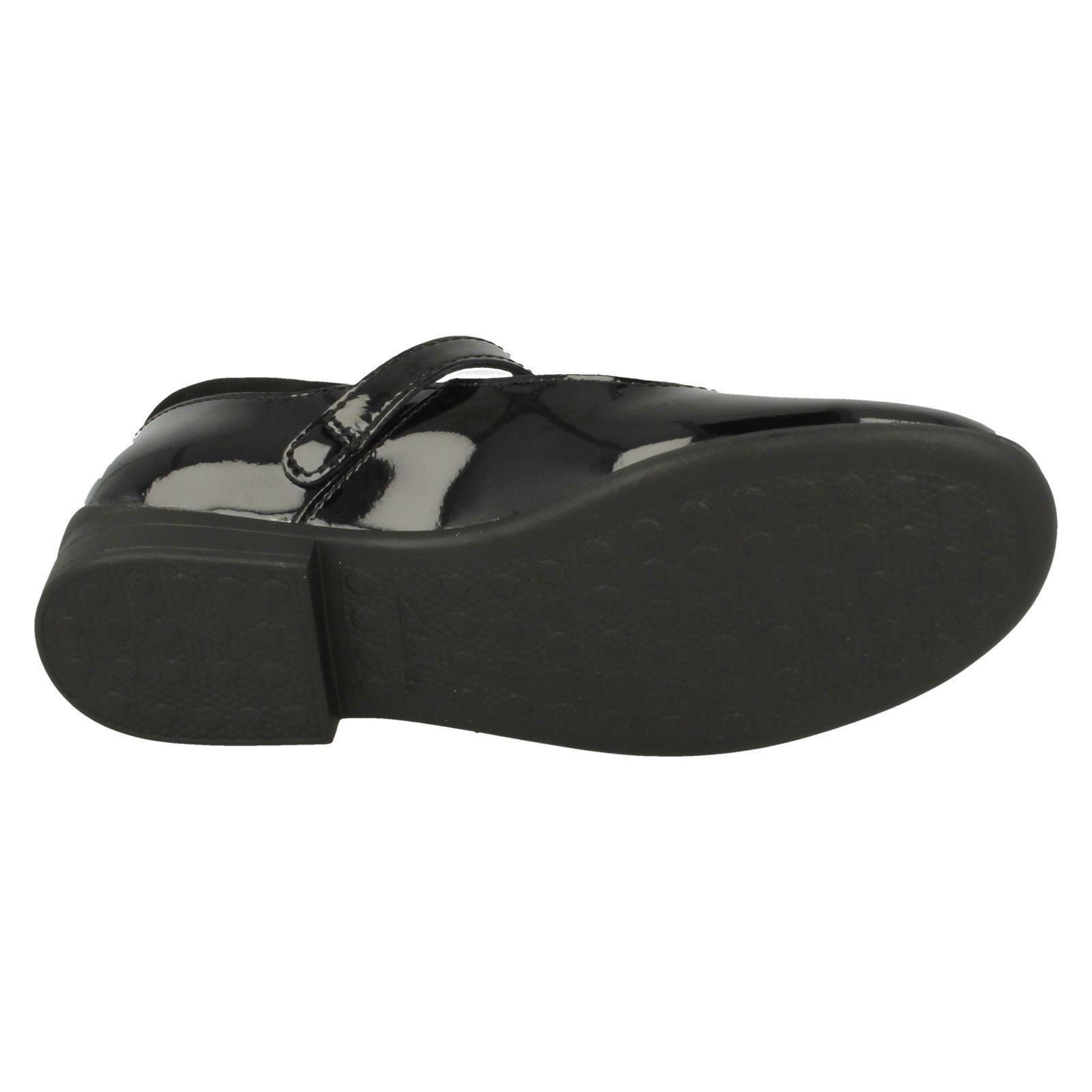 Girls Clarks T-Bar School Shoes Jamie Sky - Picture 12 of 19