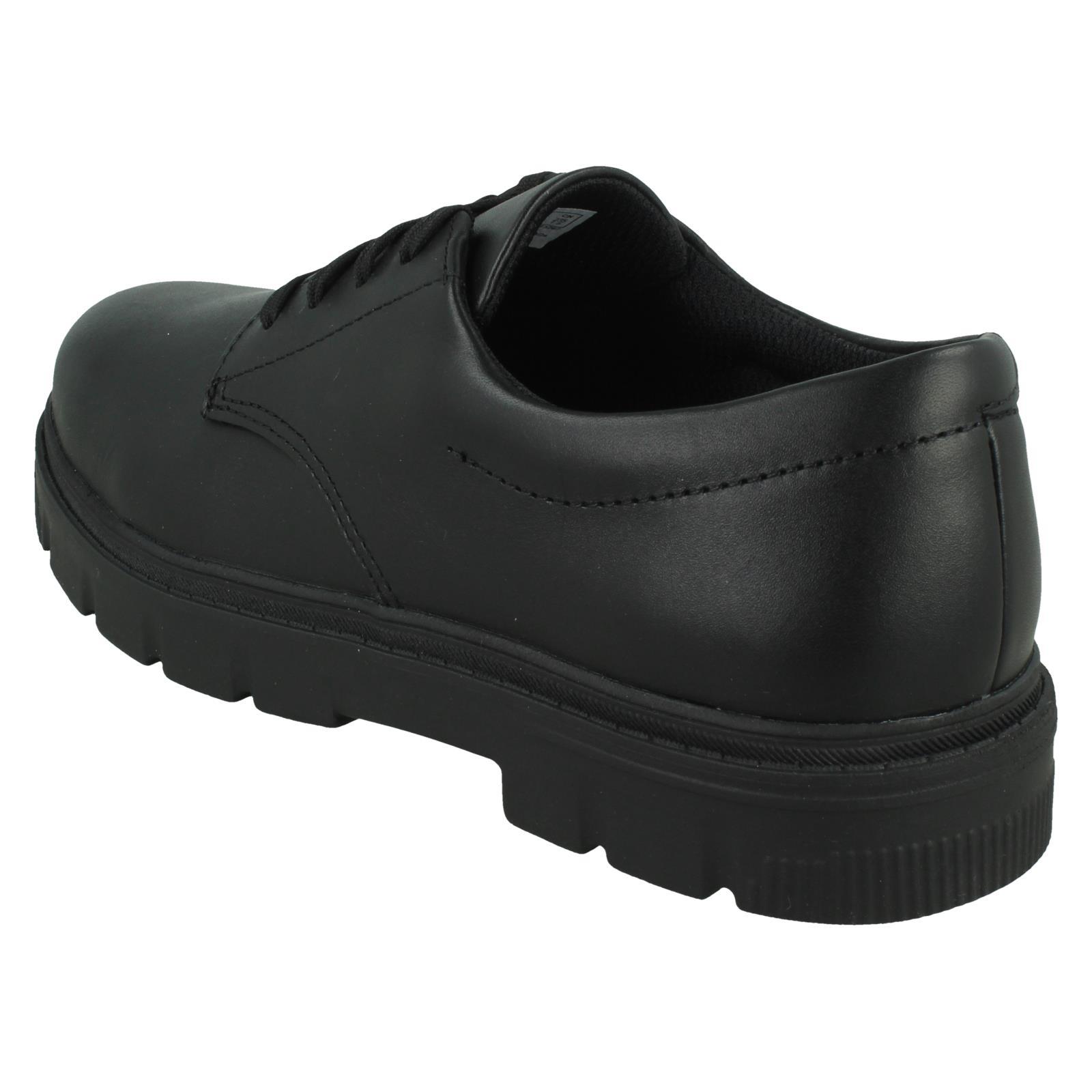 Boys Clarks Lorcam Loop Y Chunky Sole School Shoes - Picture 4 of 10