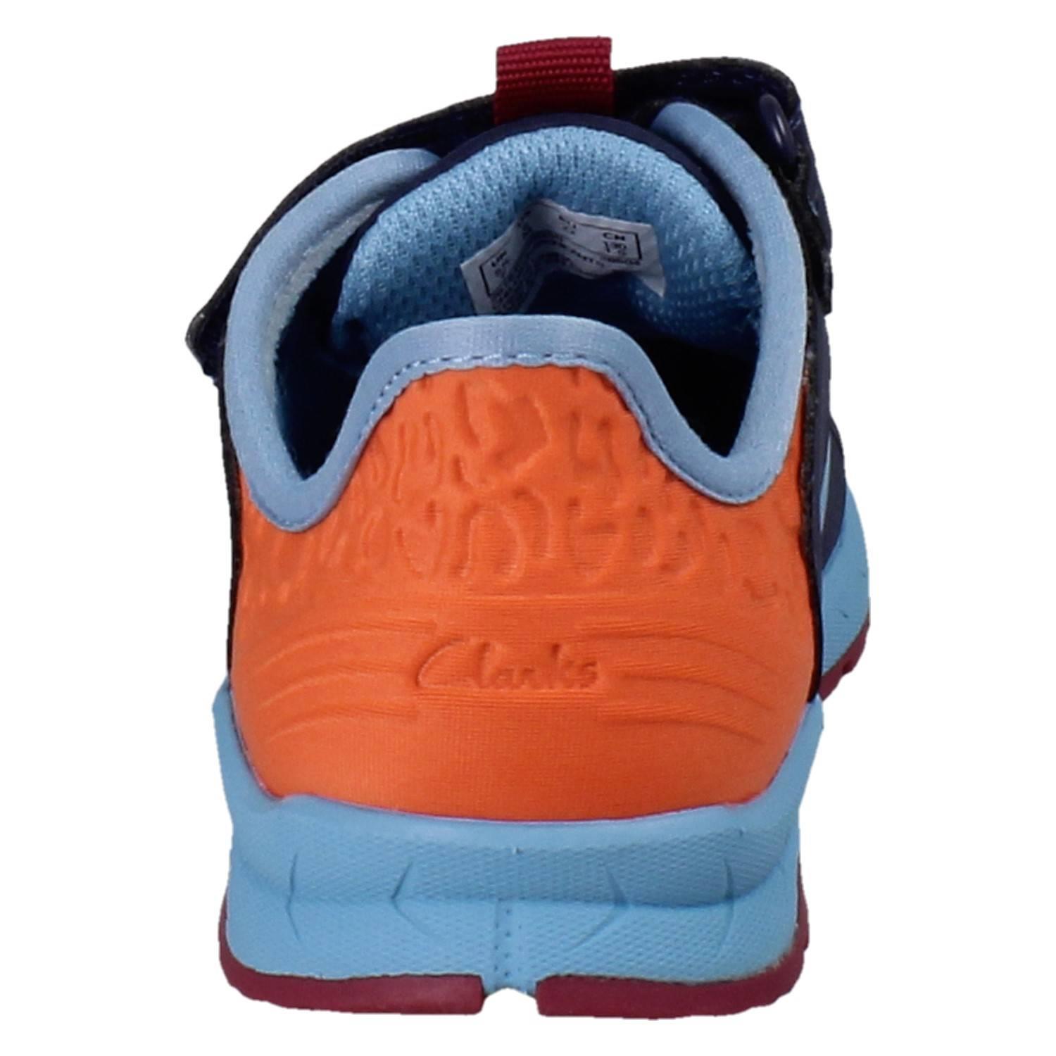 Kinder Clarks Playprints Textil Colour-Pop Cheetah Sporty Turnschuhe Selva Spur - Picture 32 of 37