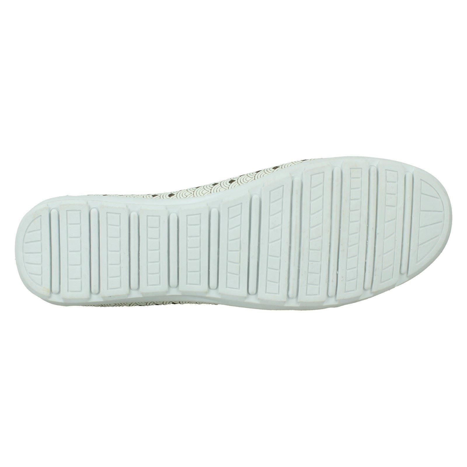 Ladies Eaze Synthetic Slip On Casual Ballerina Shoes - Picture 35 of 47