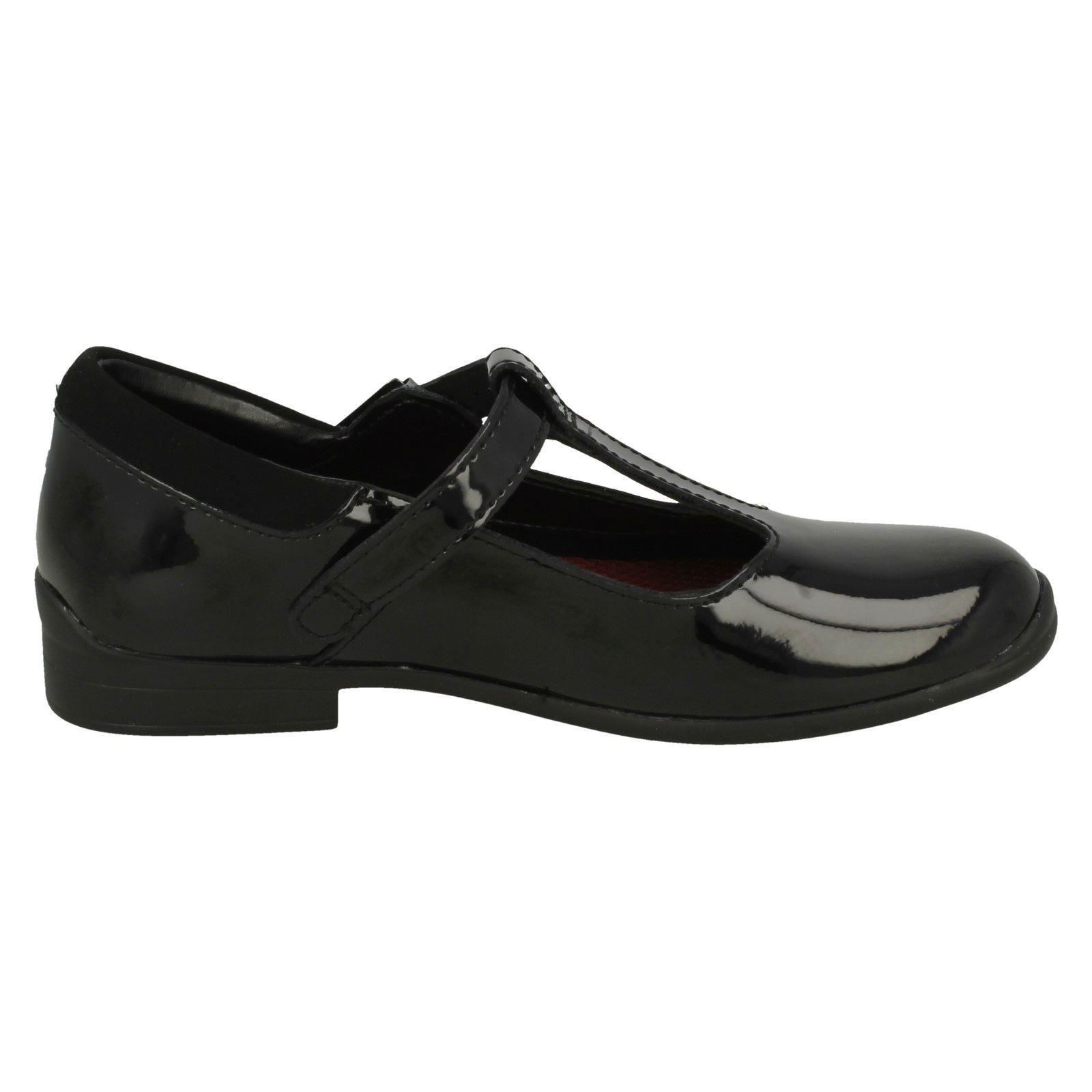 Girls Clarks T-Bar School Shoes Jamie Sky - Picture 18 of 19