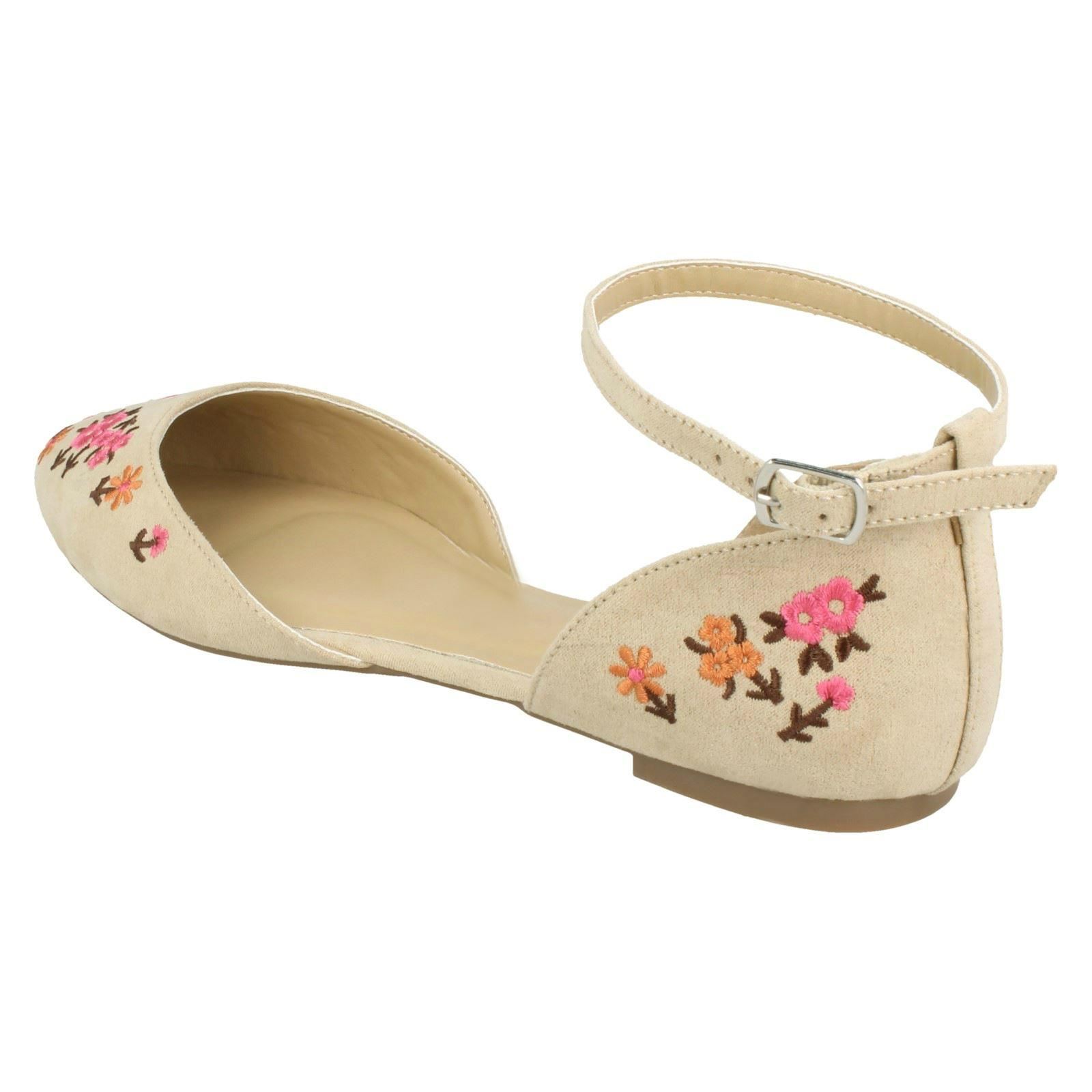 Damen Ballerinas Spot On Knöchelriemen - Bild 8 von 19