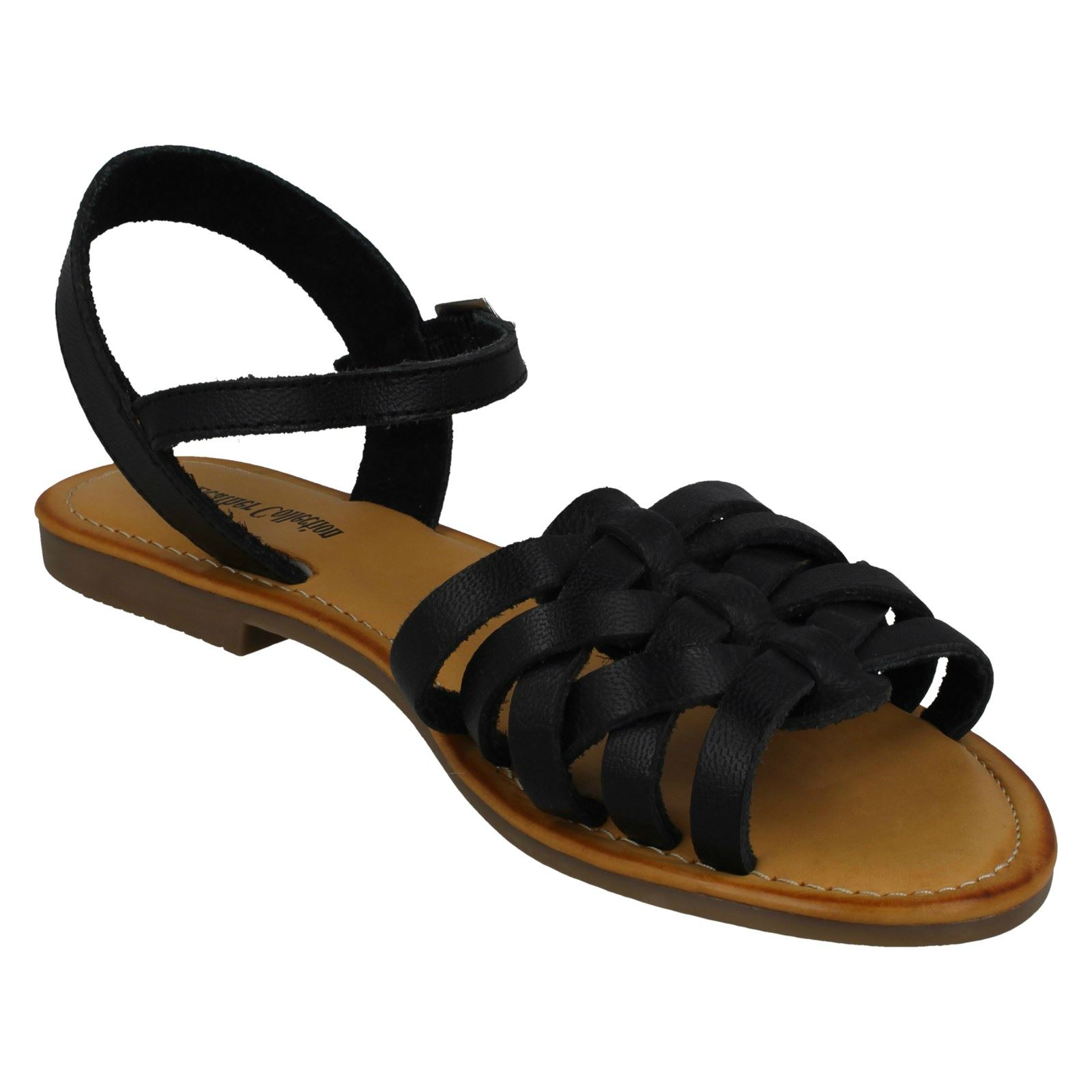 Ladies Leather Collection Casual Strappy Sandals F0R0200 - Picture 8 of 28