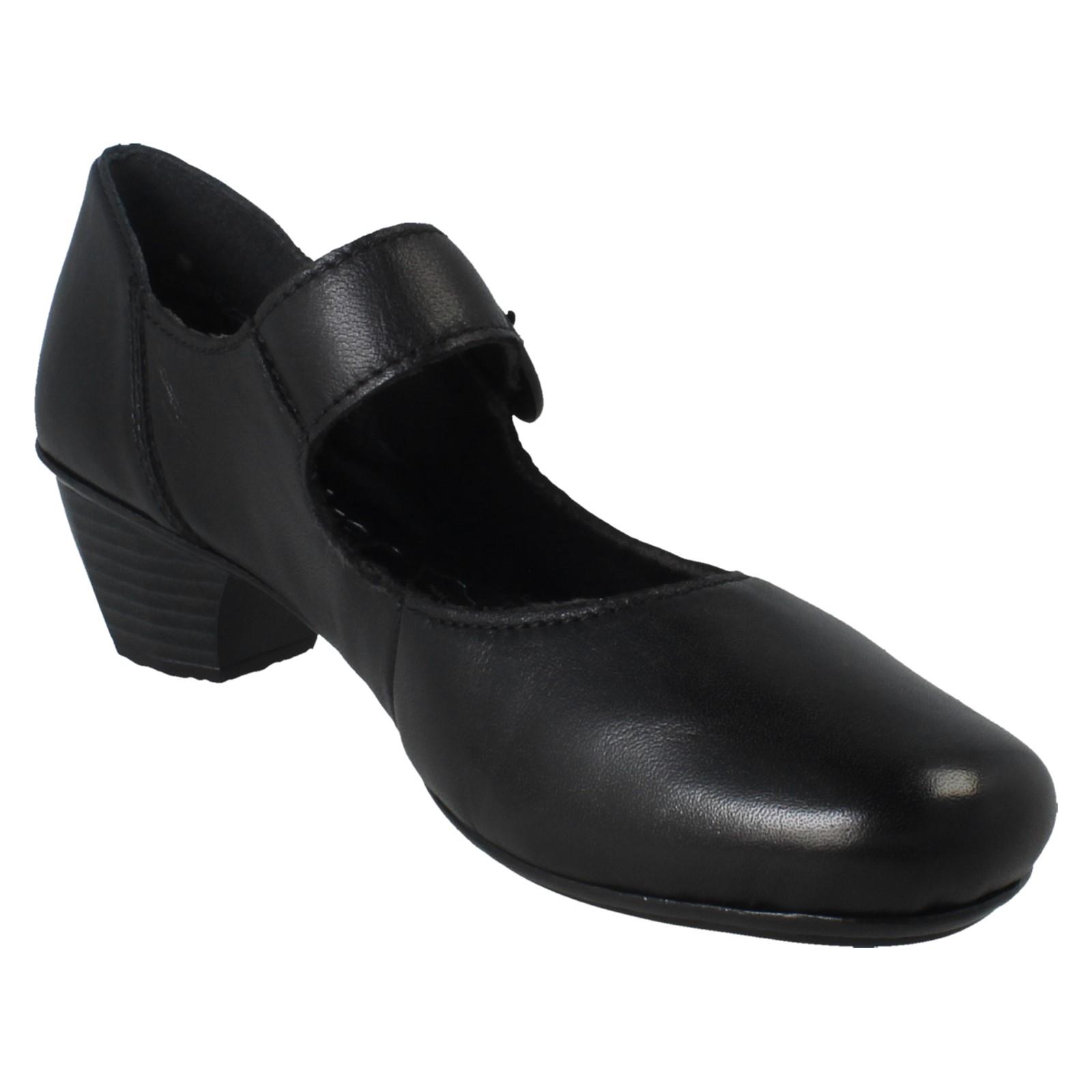 Ladies Rieker Buckle Detailed Hook and Loop Smart Heels, 41756 - Picture 9 of 19