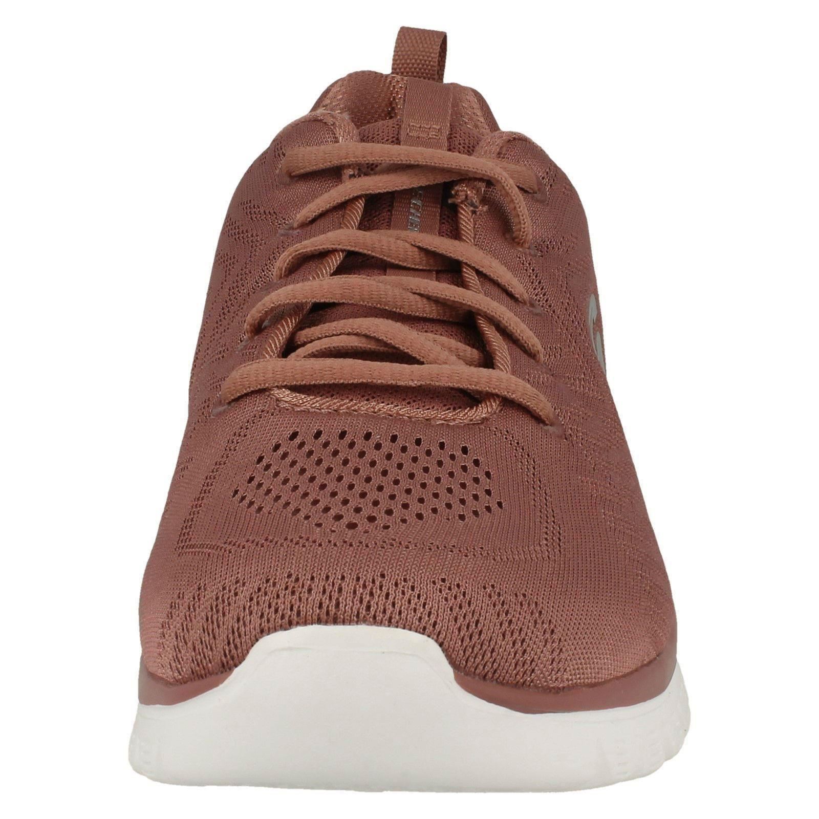 Sketchers Casual Connected Get Mauve rosa trainer Ladies d5ZxBwd