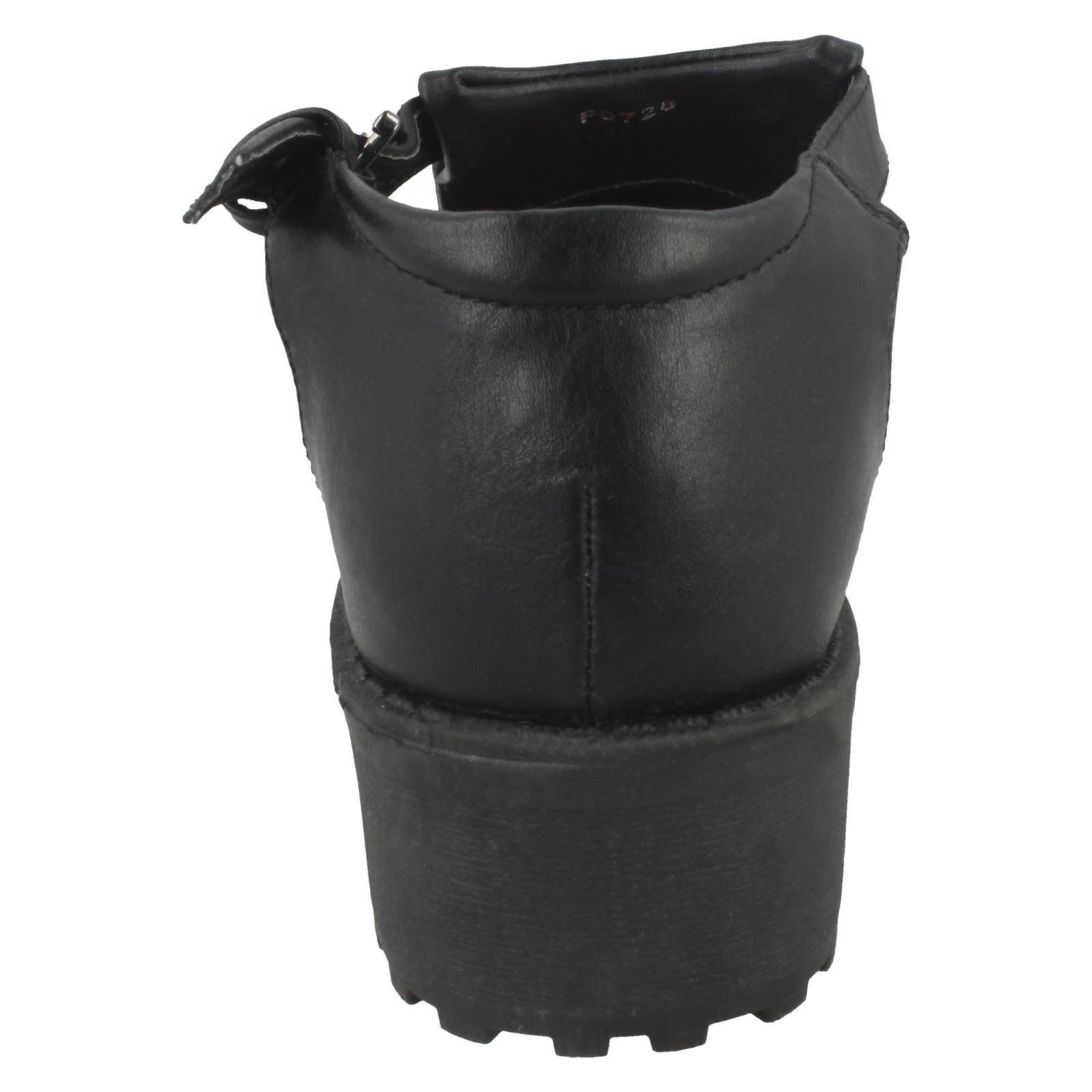 Ladies Spot On Synthetic Buckle Strap Shoes - Picture 5 of 19