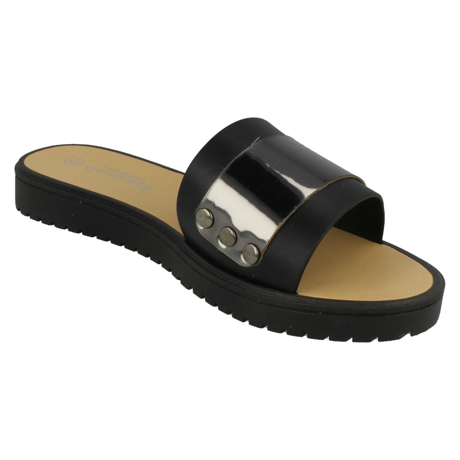 Savannah Damen flache Pantoletten mit Metalldetails - Bild 8 von 28