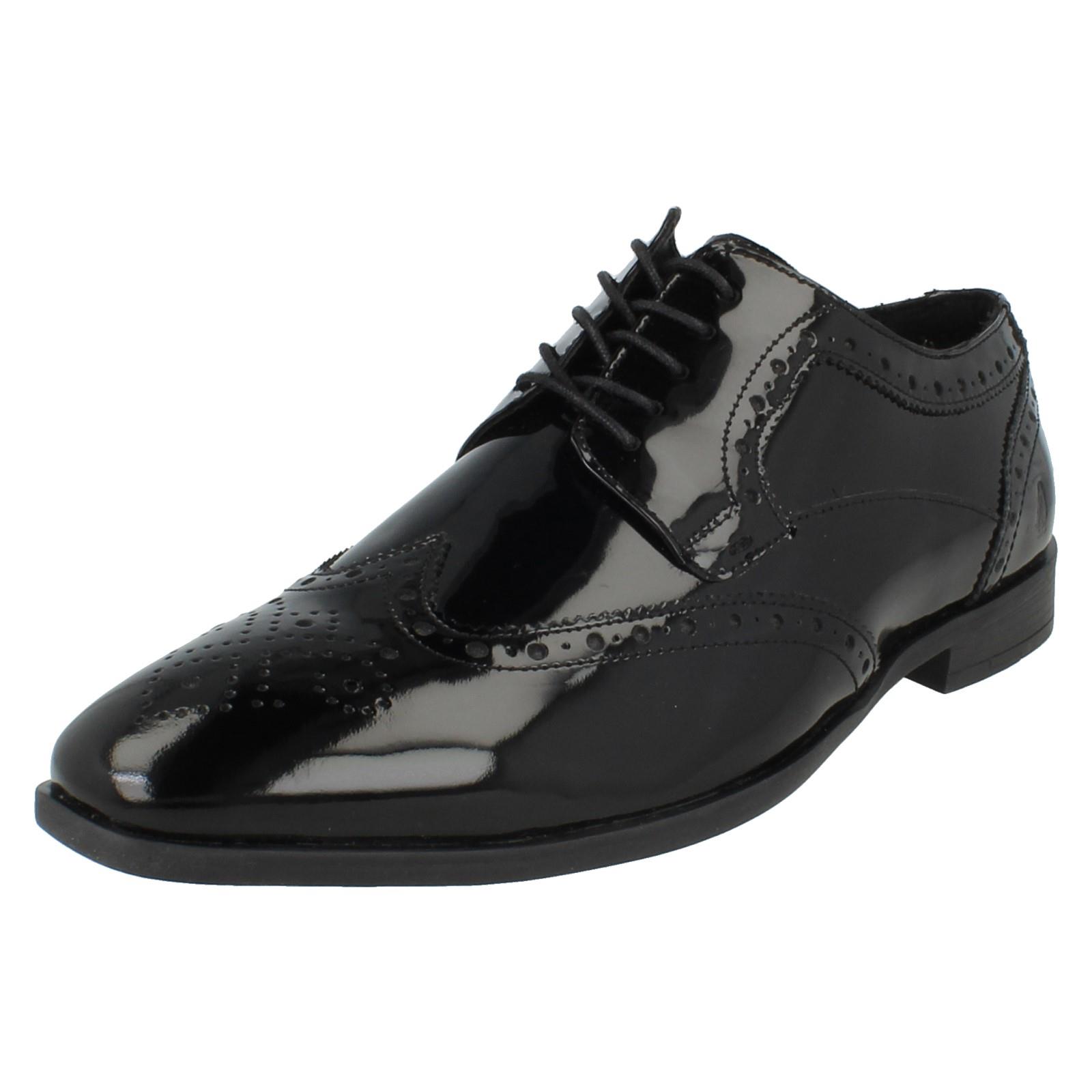 Mens Hush Puppies Lace Up Leather Formal Dress Shoes Elliot Brogue - Picture 11 of 19
