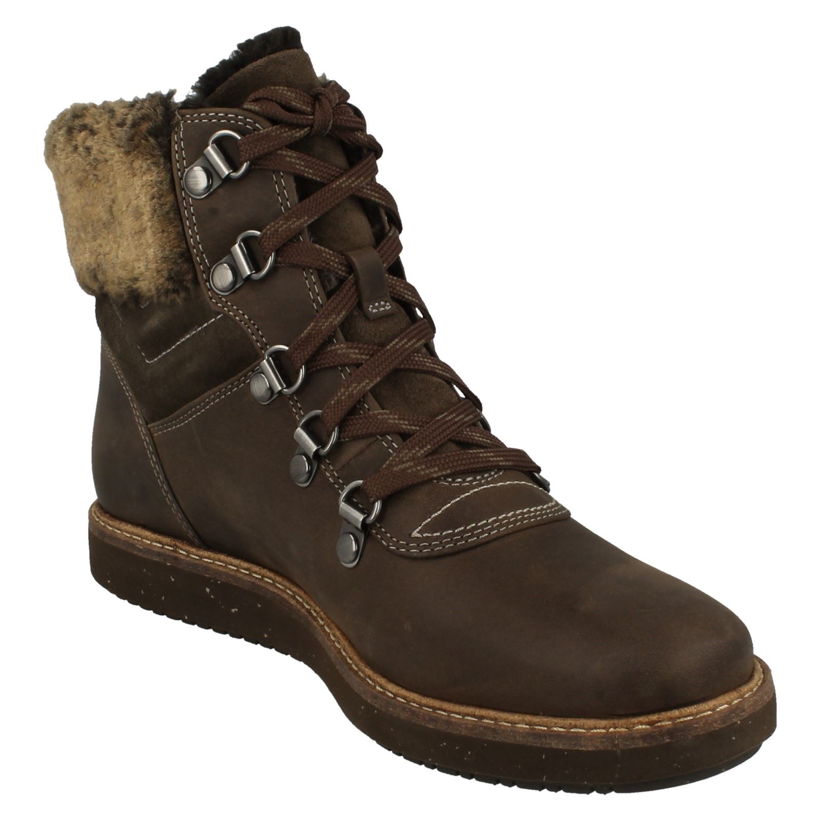 Top de las Señoras Piel Clarks Clarks Clarks Puntera rojoondeada con Cordones Cuero Tobillo botas Glick Clarmont a5c6c3 Top de las Señoras Piel Clarks Clarks Clarks Puntera rojoondeada con Cordones Cuero Tobillo botas Glick Clarmont a5c6c3