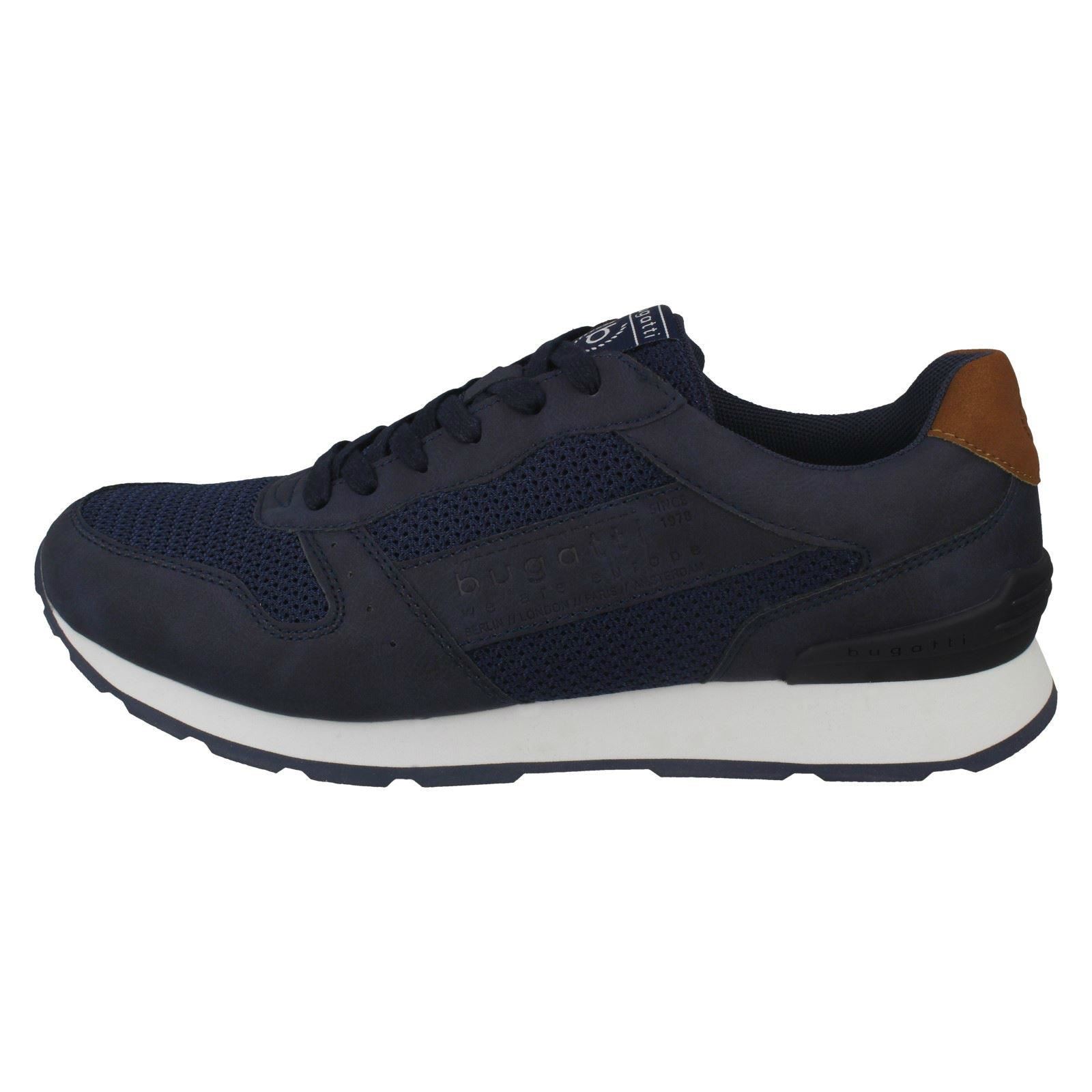 Details zu Mens Bugatti Smart Lace Up Trainers '323-30805-5900' Beliebt super willkommen