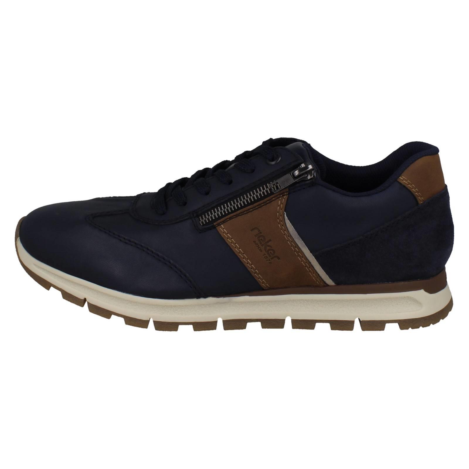 Zapatos Rieker Inteligentes Informales de Cuero con Cordones/Cremallera para Hombres Plantilla Extraíble B0501 - Imagen 3 de 10
