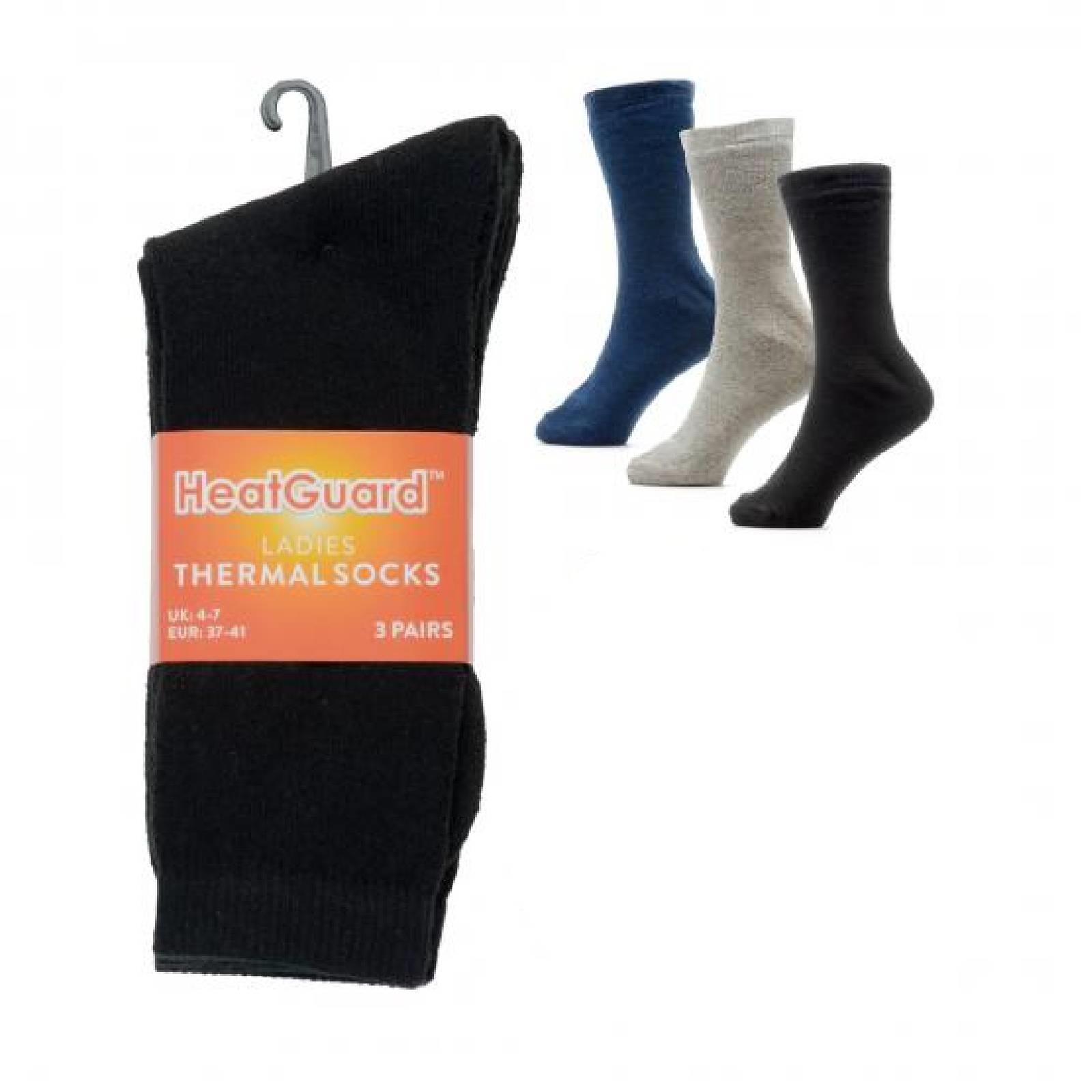 Ladies Heatguard Thermal Socks Pack of 3 'SK577' - Picture 4 of 7