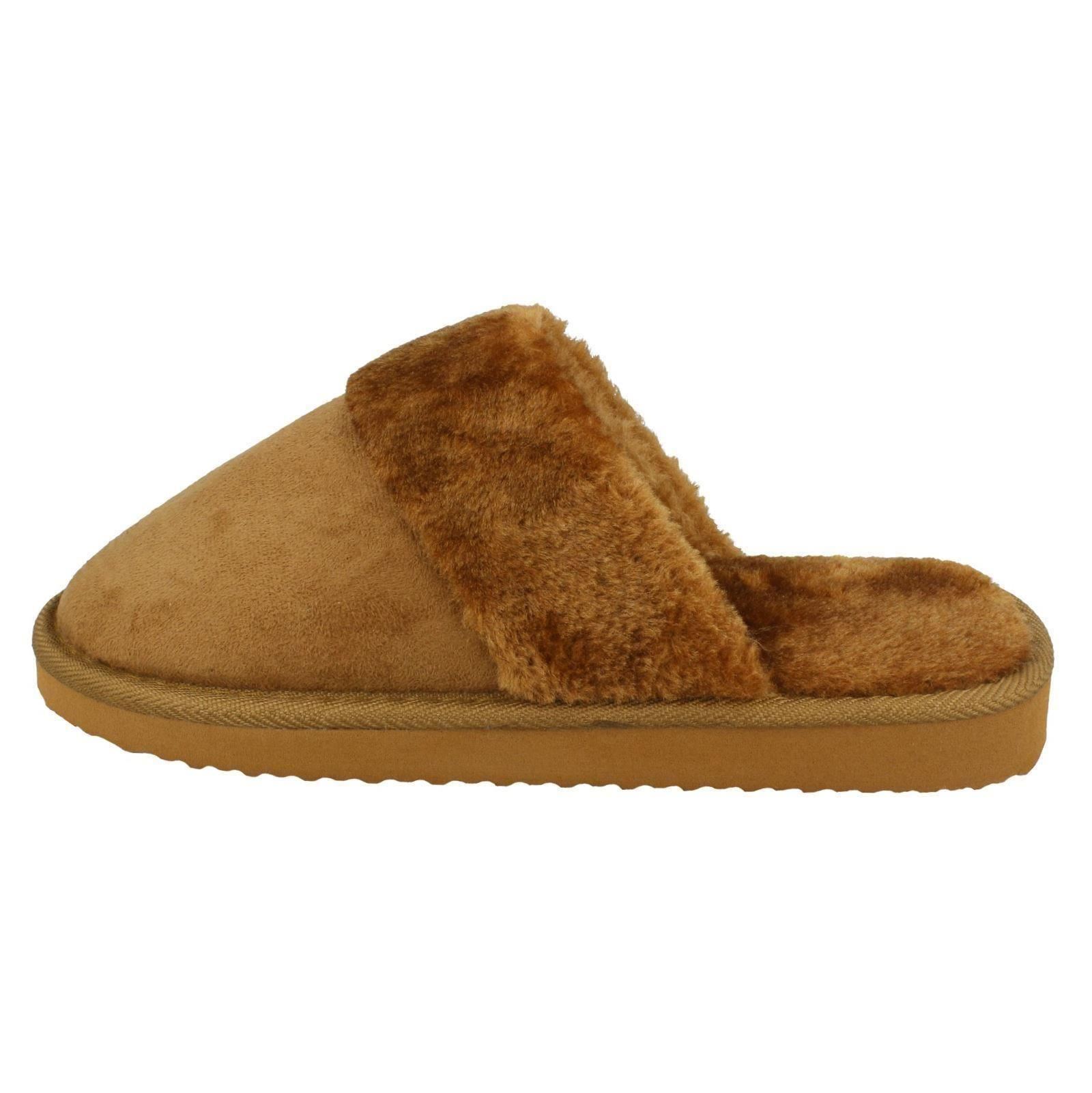 Ladies Spot On Mule Slippers - Picture 9 of 19