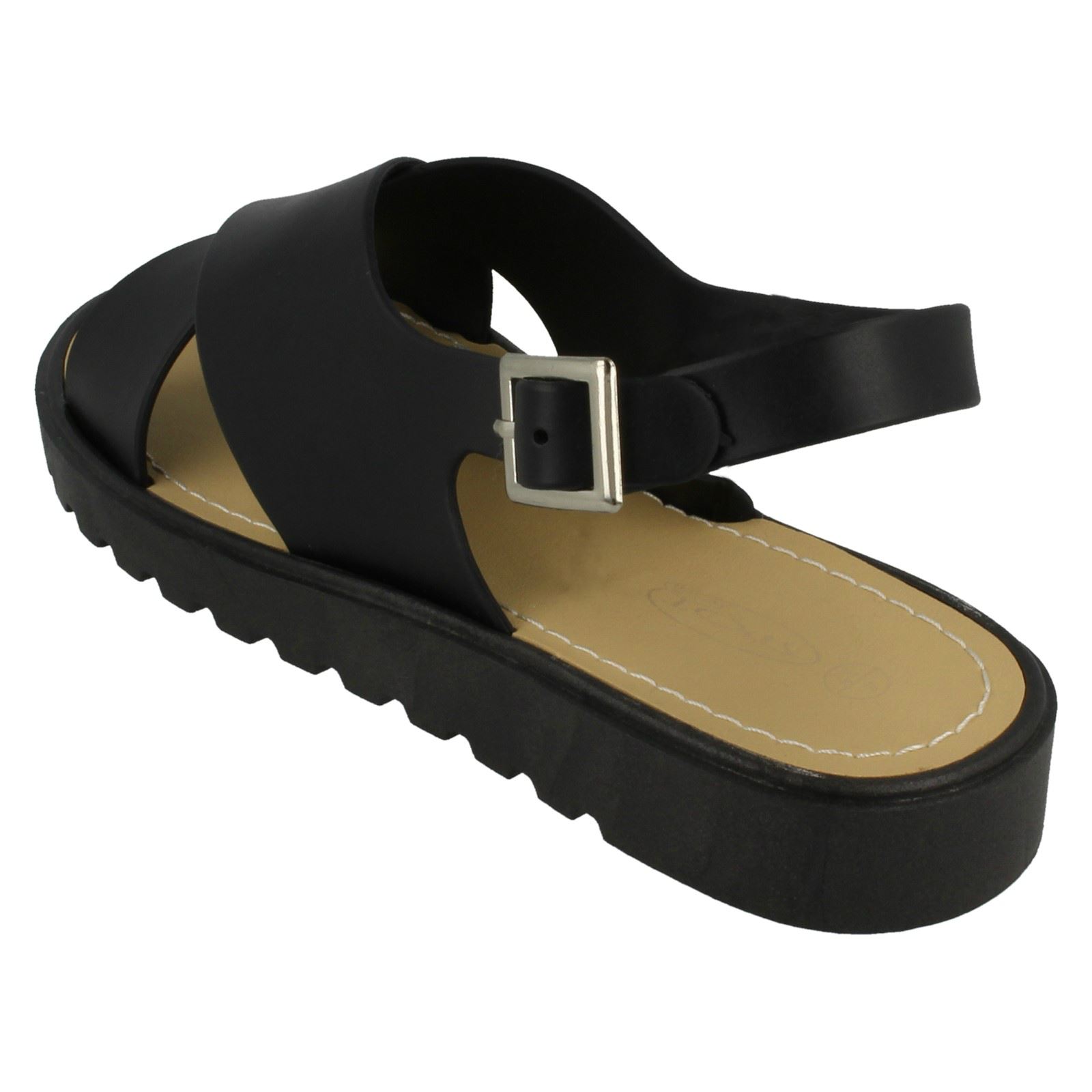 Sandalias Abiertas Para Damas Con Tiras Cruzadas Spot On - Imagen 7 de 28