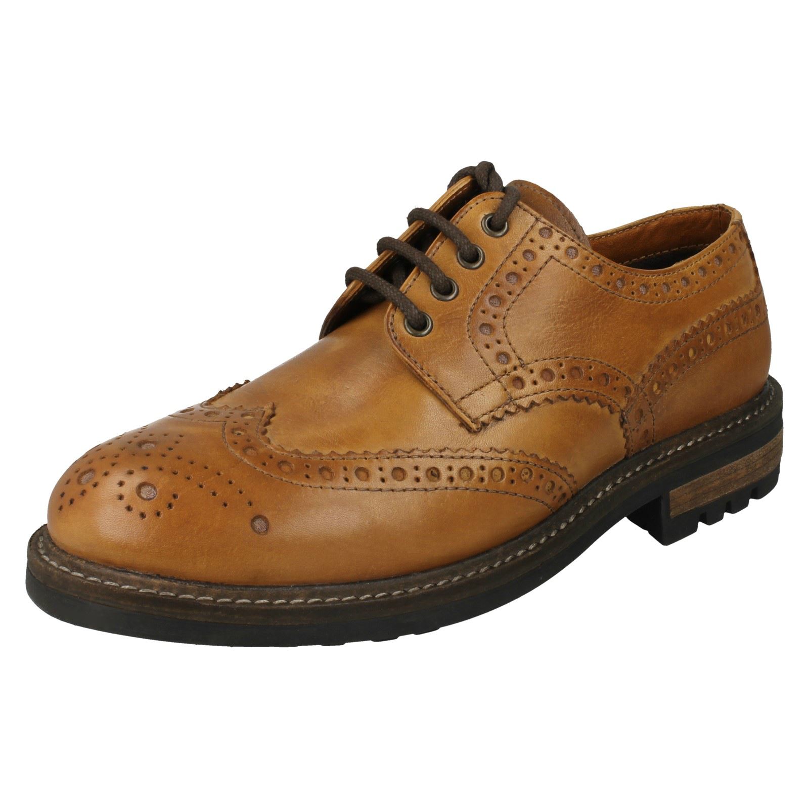 Red Tape Mens Oxford Brogue Formal Leather Shoe Red Tape Mens Oxford Brogue Formal Leather Shoe