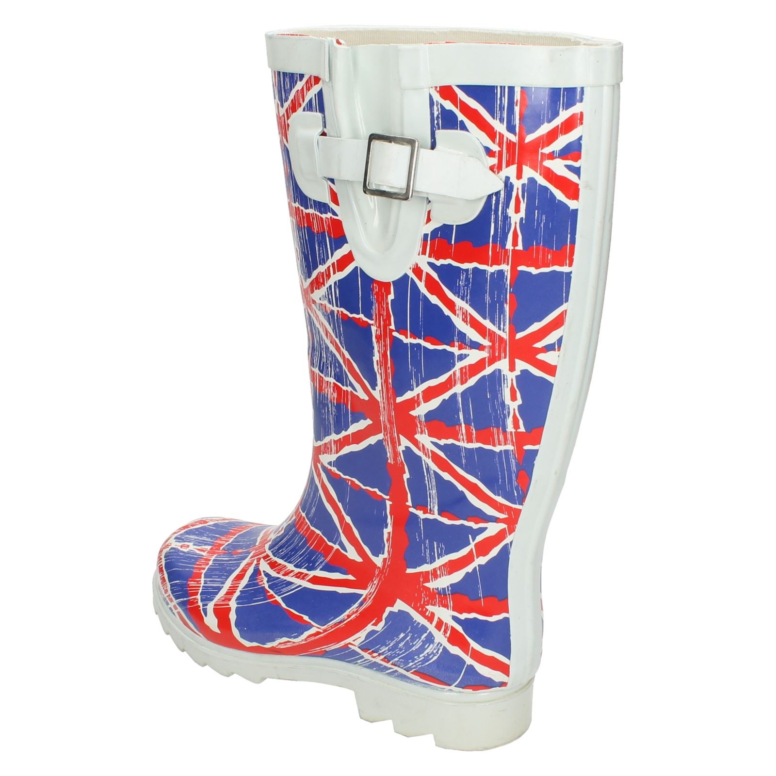 Ladies Spot On British Flag Design 'Wellington Boots' - Picture 4 of 10
