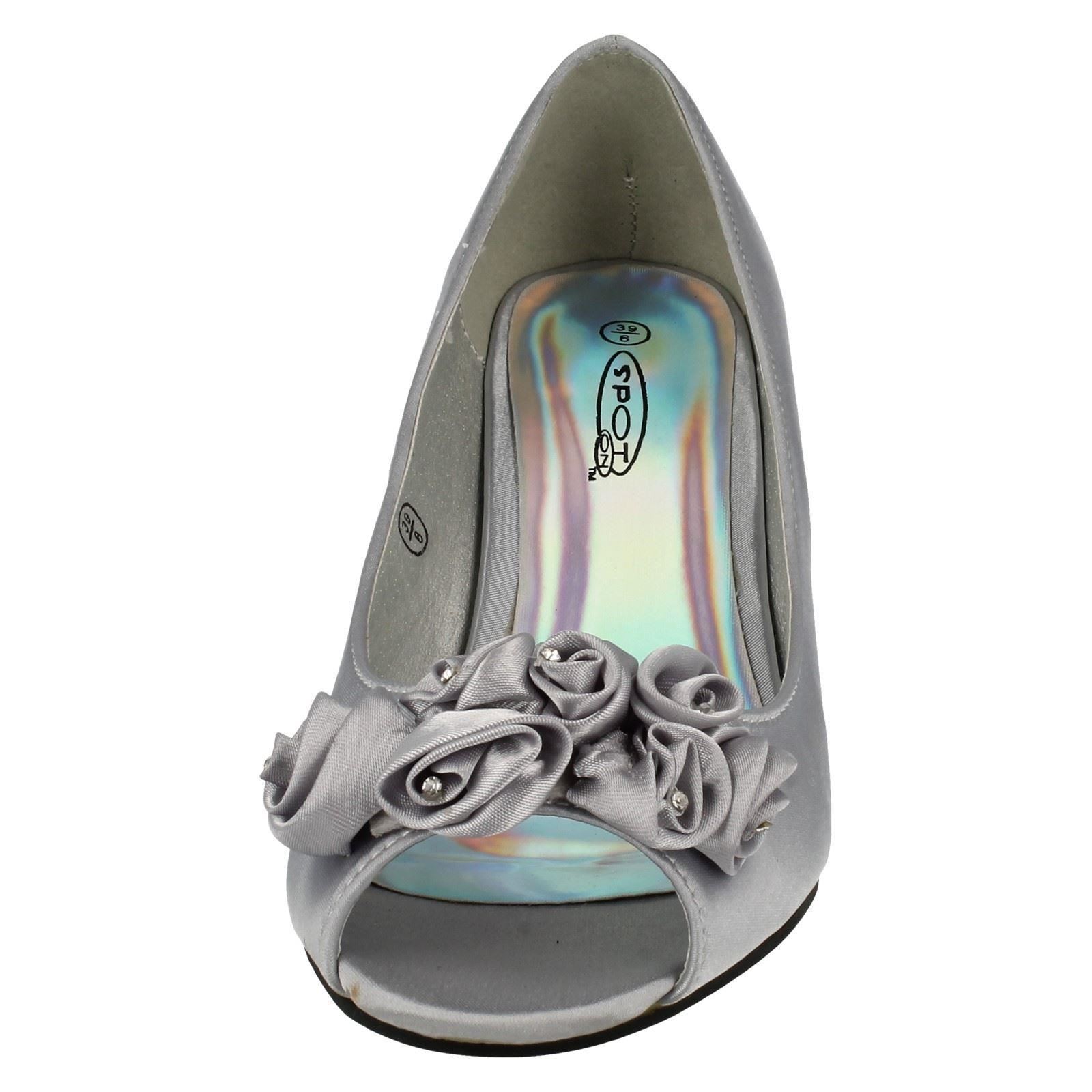 "Zapatos para dama Spot On Peep Toe con ""detalle floral"" - Imagen 54 de 55