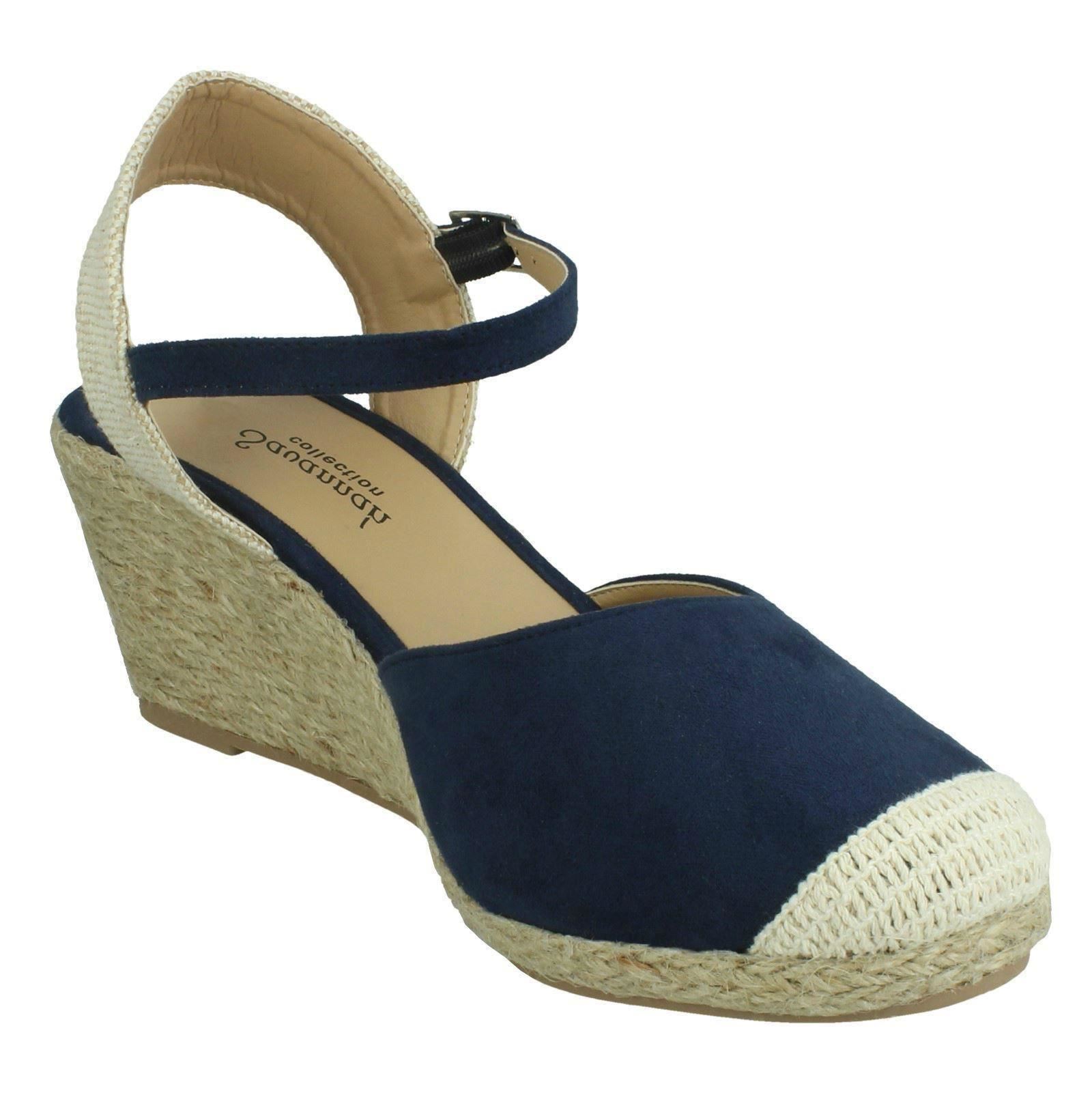 Ladies Savannah Wide Fitting Closed Toe Wedges - Picture 28 of 28