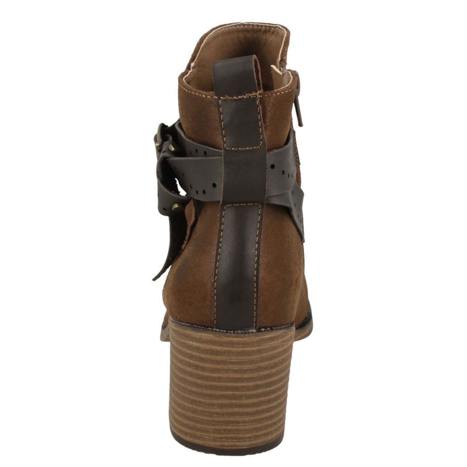 Botas al tobillo sintéticas con cremallera Down To Earth para dama - Imagen 14 de 19