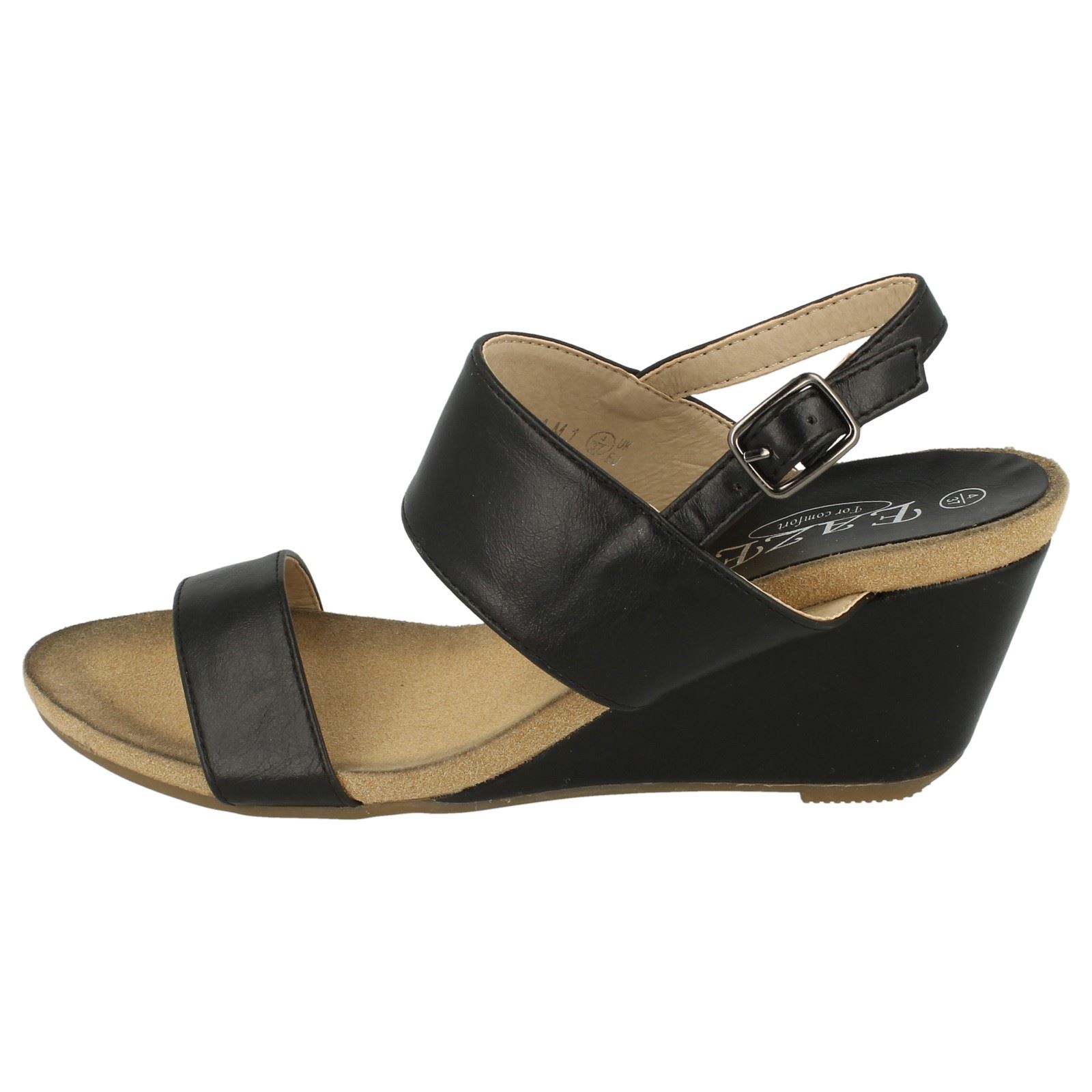 Damen Fly London Wigg672 Slip auf Pantoletten mit Keilabsatz Leder Alle Farben