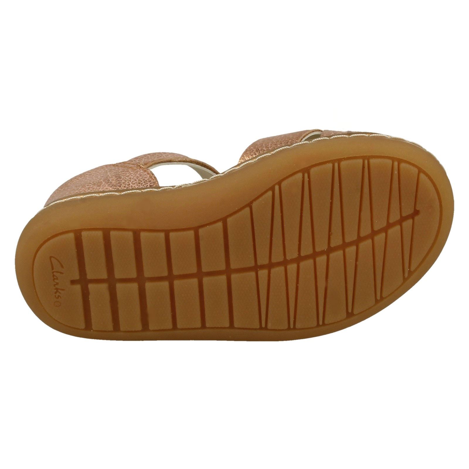 Girls Clarks Cross Detailed Skylark Pure T Sandals - Picture 10 of 19