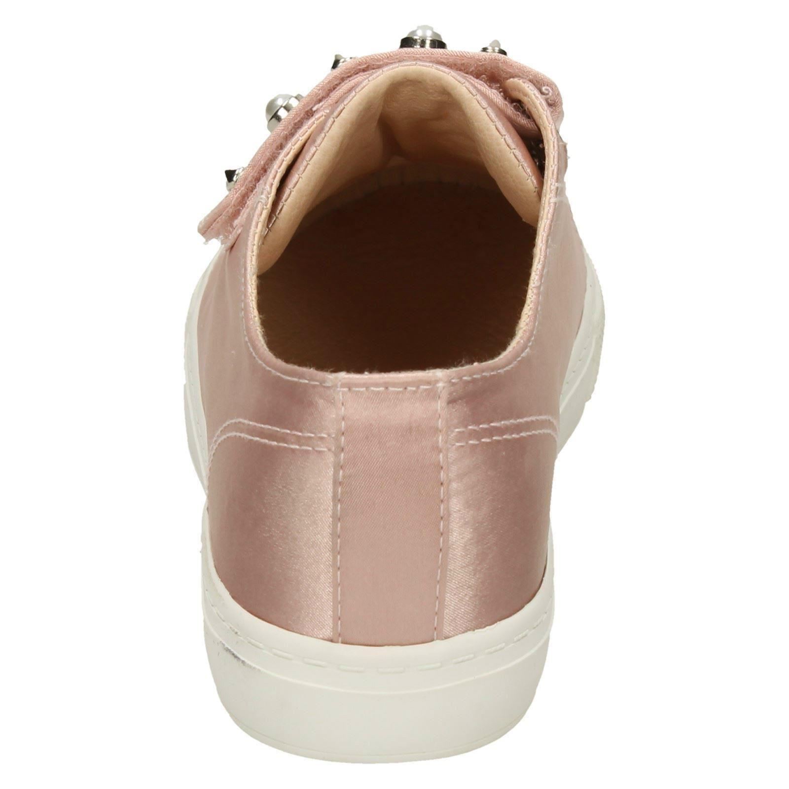 Ladies Spot On Pearl - Strap Trainers F8R0359 - Picture 21 of 28