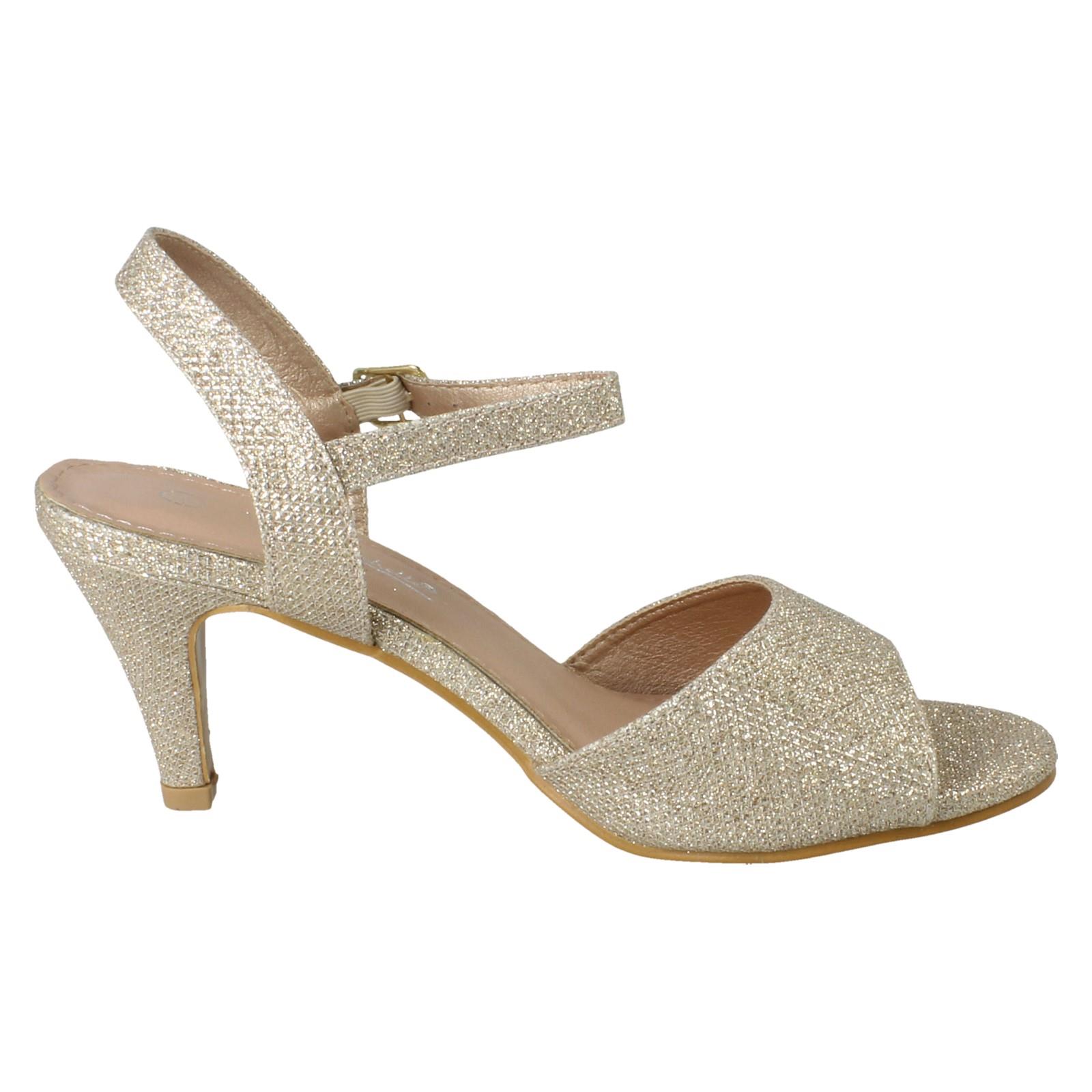 Sandalias de tacón formales de ajuste ancho con cierre de hebilla Anne Michelle para dama "F1R2114" - Imagen 25 de 46