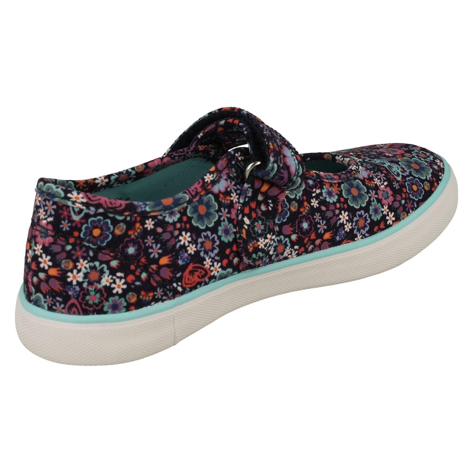 "Zapatos de lona Mary Jane florales detallados florales para niñas ""Busy Lizzy"" - Imagen 6 de 19