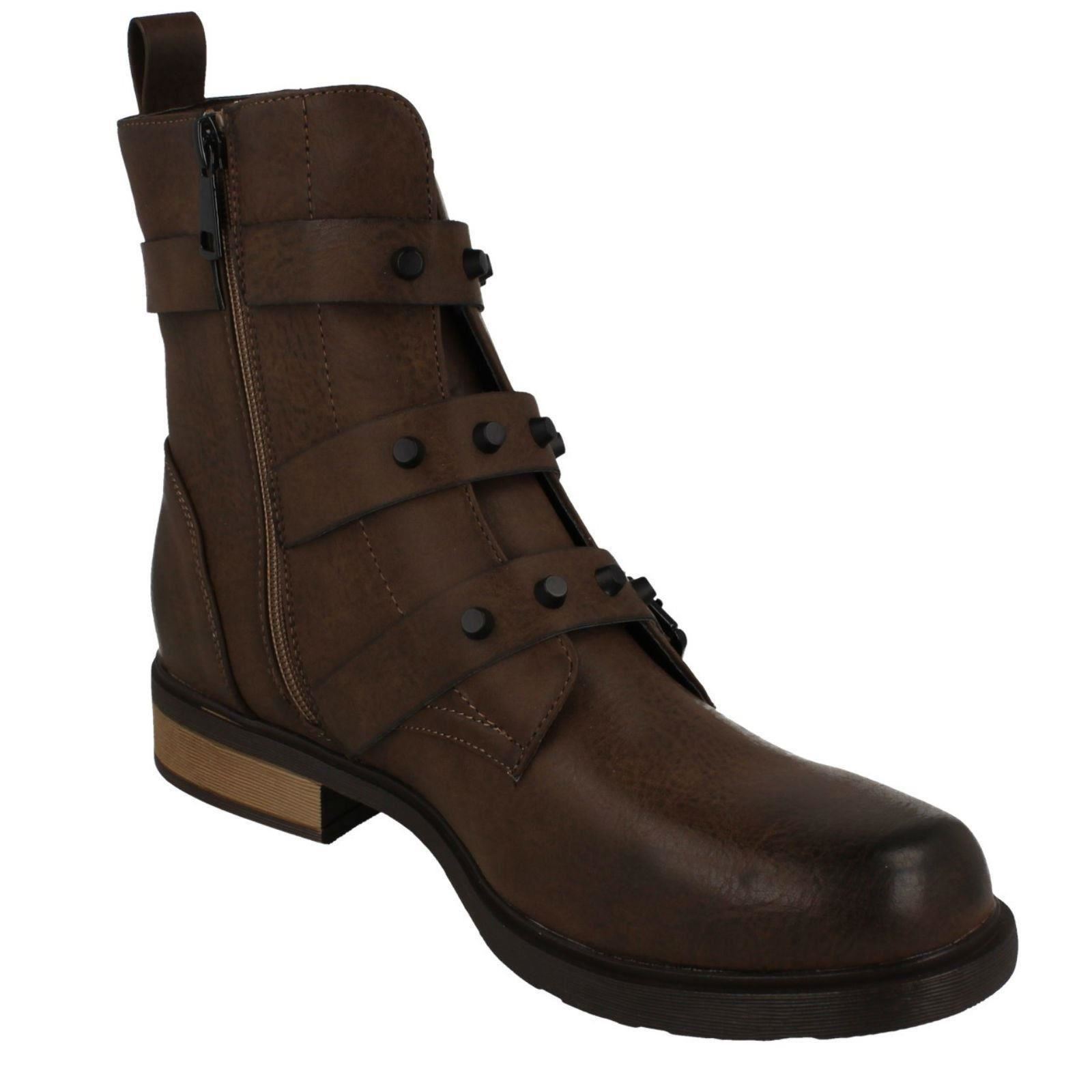 Ladies Spot On Ankle Boots - Picture 15 of 19
