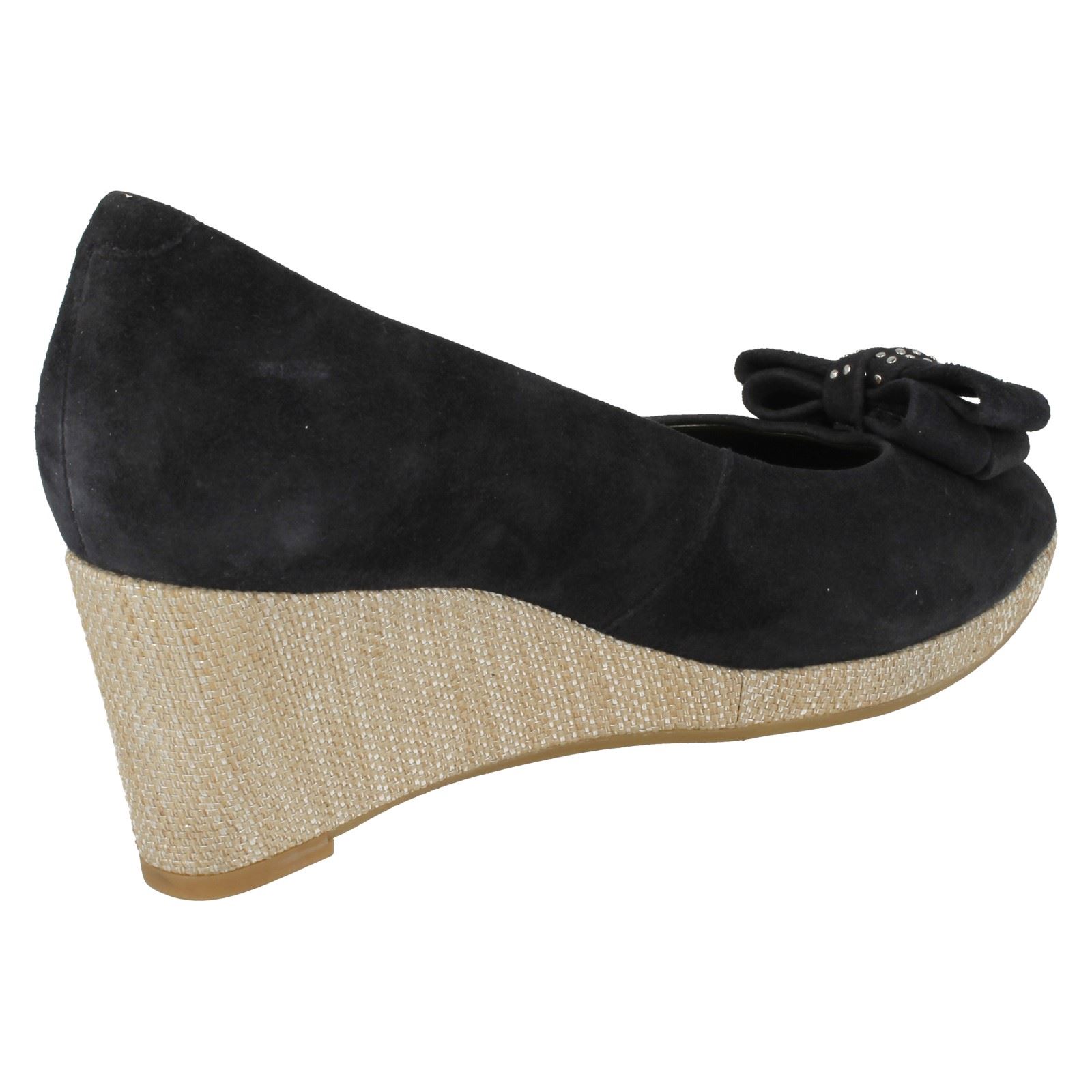 van dal peep toe wedge shoes