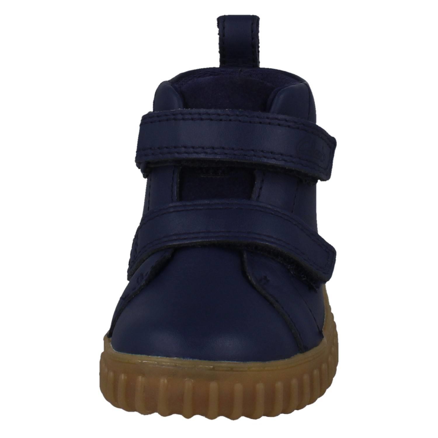Bottes Montantes En Cuir Suédé Pour Enfants Unisexes Clarks *Cove Sky* - Picture 18 of 19
