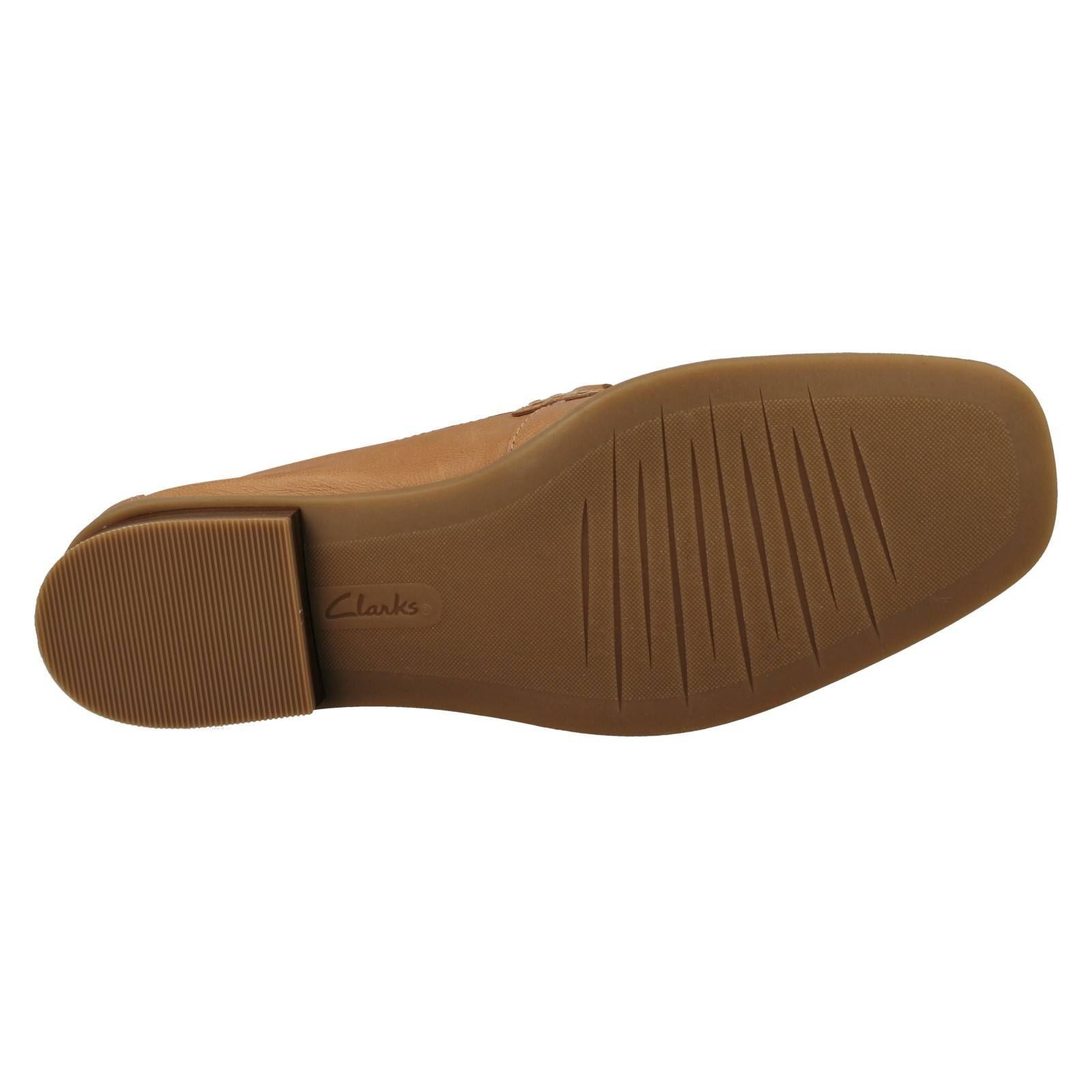 Mujer Clarks Cuero Suave Punta Cuadrada Mocasines Estilo Smart Zapatos: Sarafyna - Picture 37 of 55