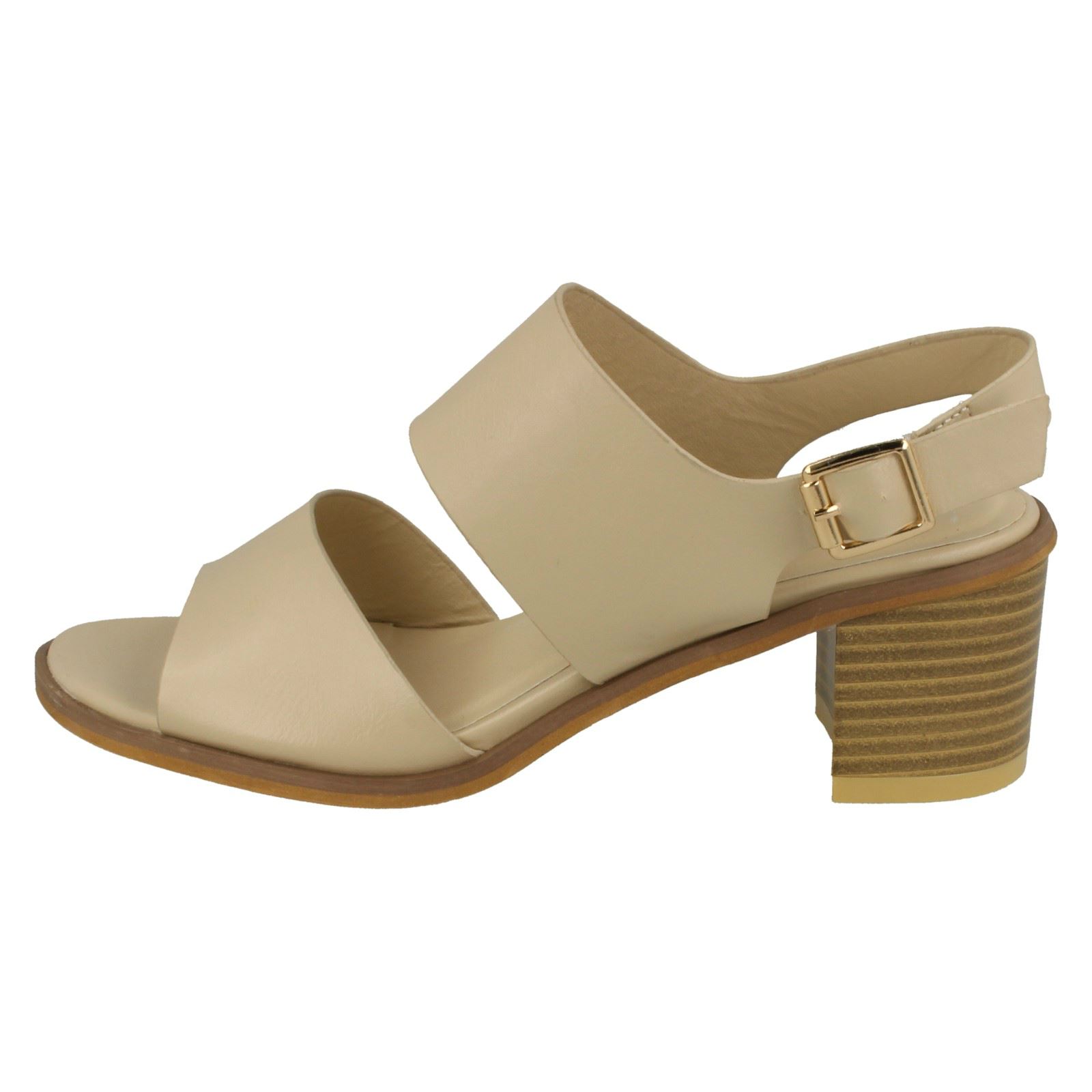 Ladies Anne Michelle Ankle Strap Casual Sandals With A Buckle Fastened Strap - Picture 23 of 28