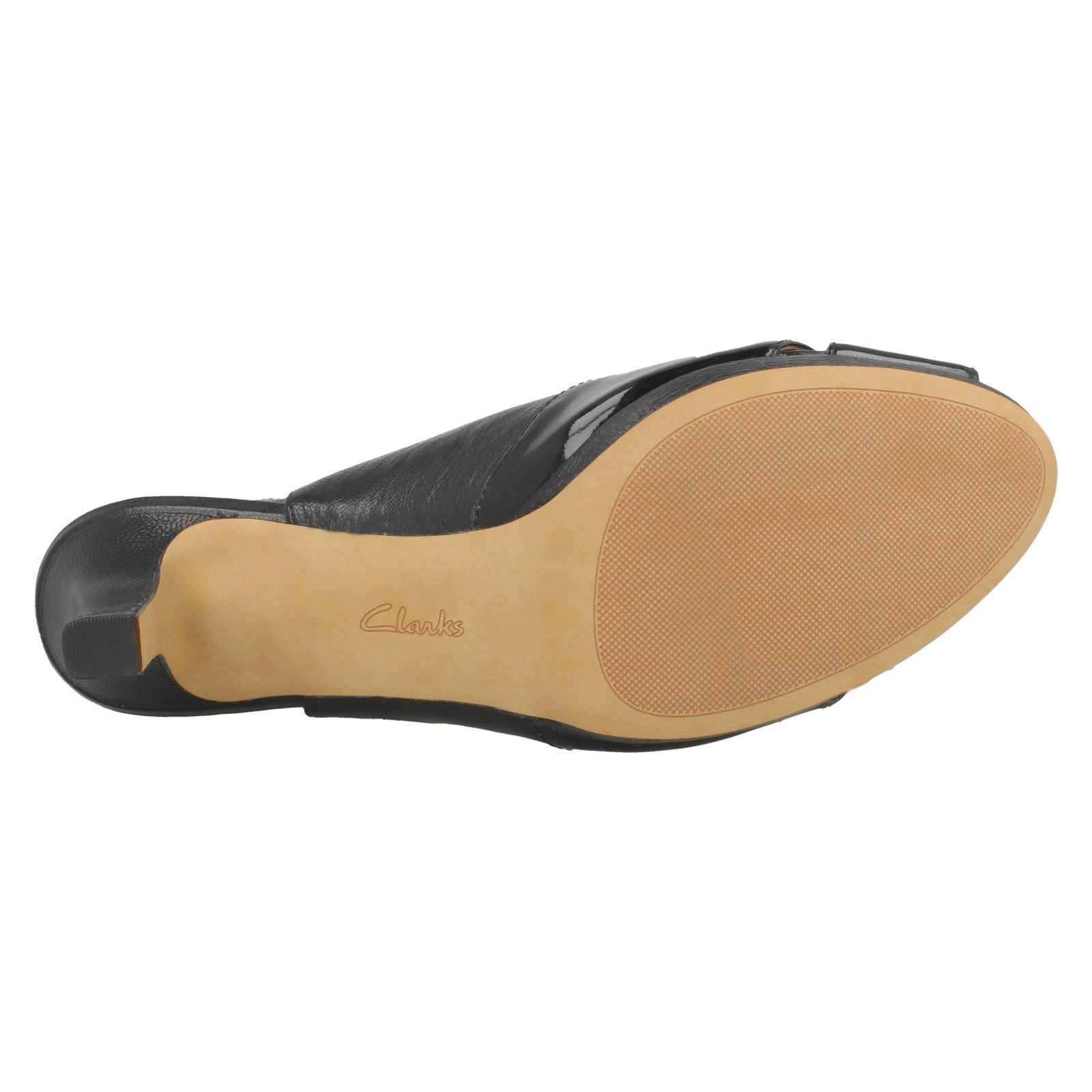 Peep Kala Delsie Toe Ladies Heels Black Clarks nvq1WwxZUp