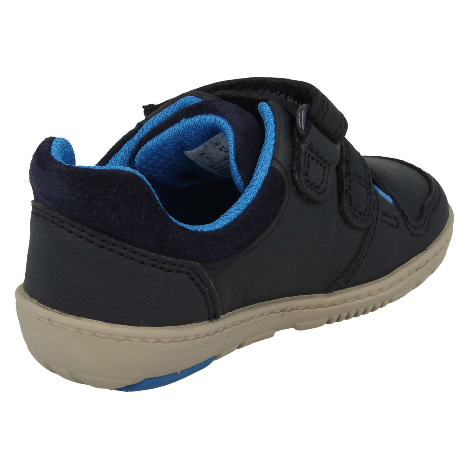 Boys Clarks Casual Shoes With Lights Tolby Boo - Picture 8 of 10