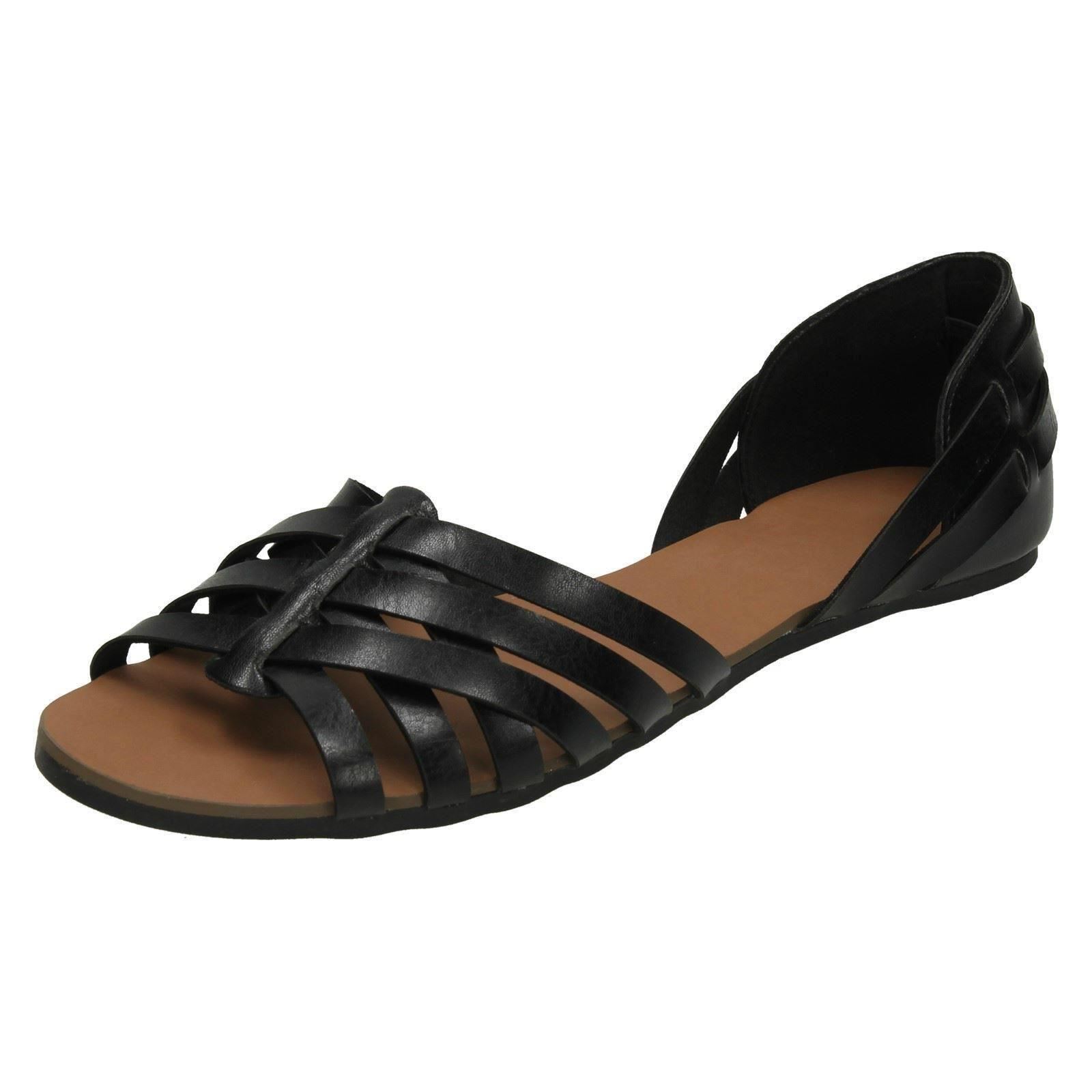Sandalias Planas Tejidas Con Tiras Spot On Para Dama F0R0051 - Imagen 2 de 28