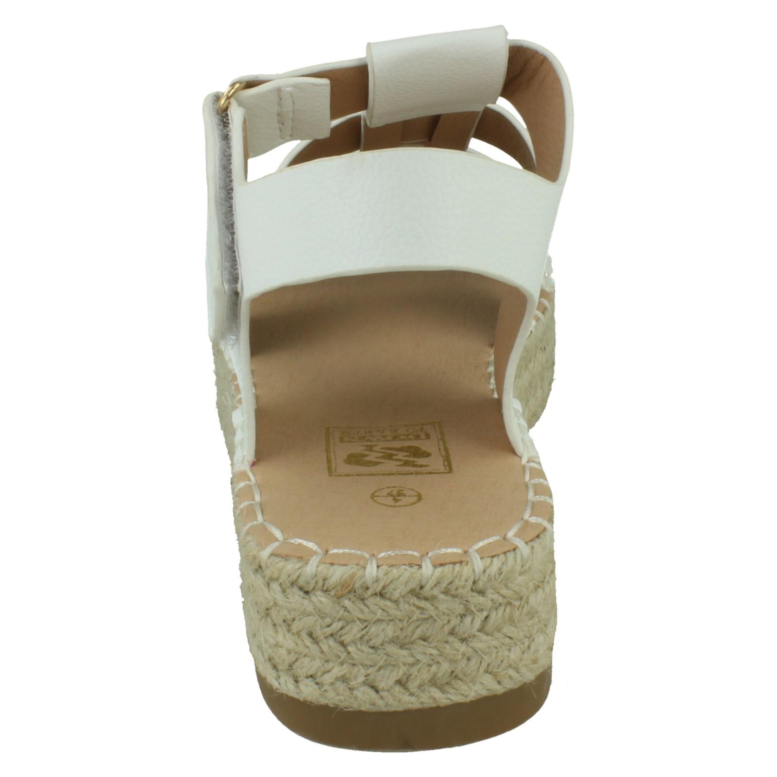 Ladies Down to Earth Gladiator Platform Espadrille with Ankle Strap *F1R2084* - Picture 24 of 28