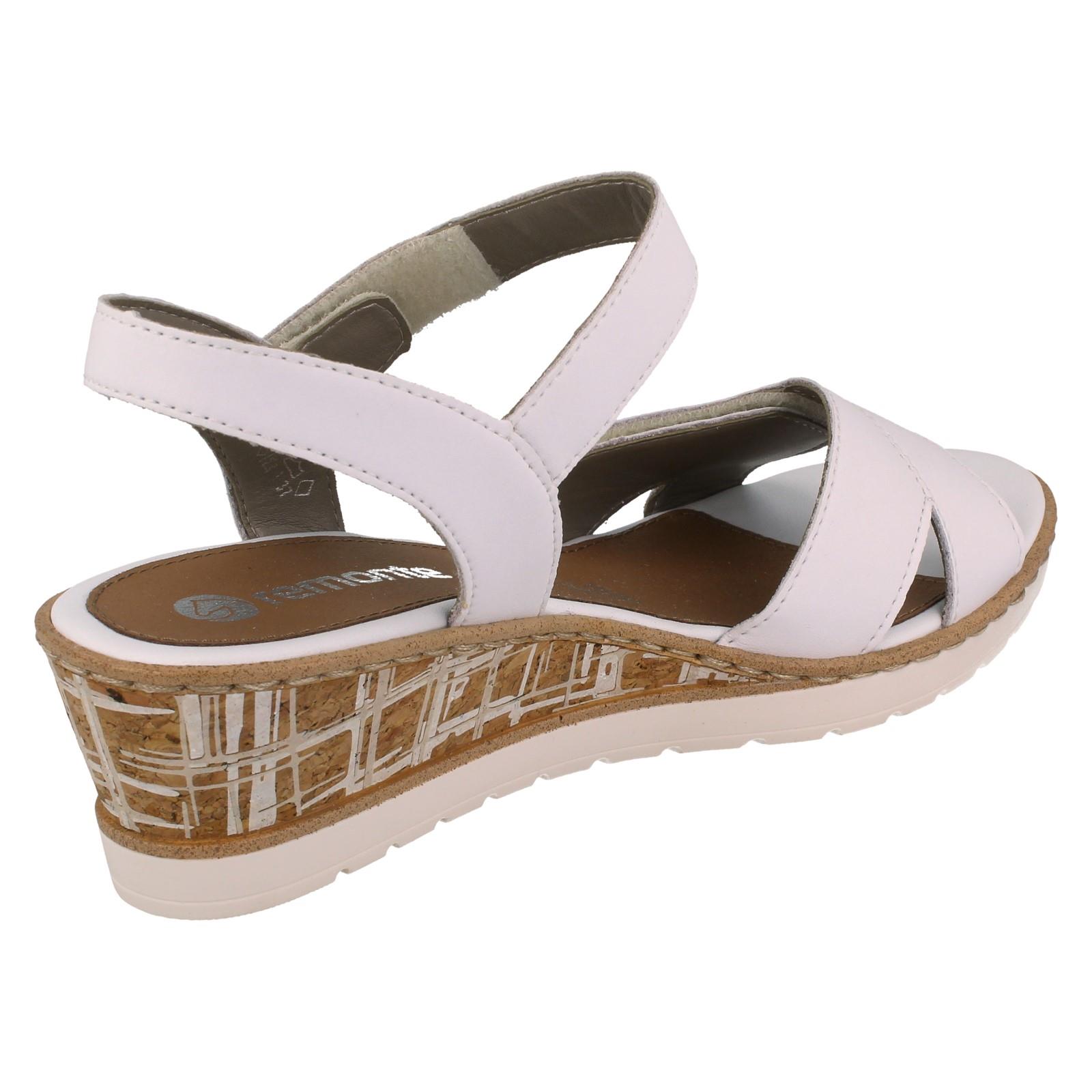 Sandali Da Donna Remonte Con Cinghie Regolabili E Tacco A Wedge *R6R266* - Picture 15 of 19