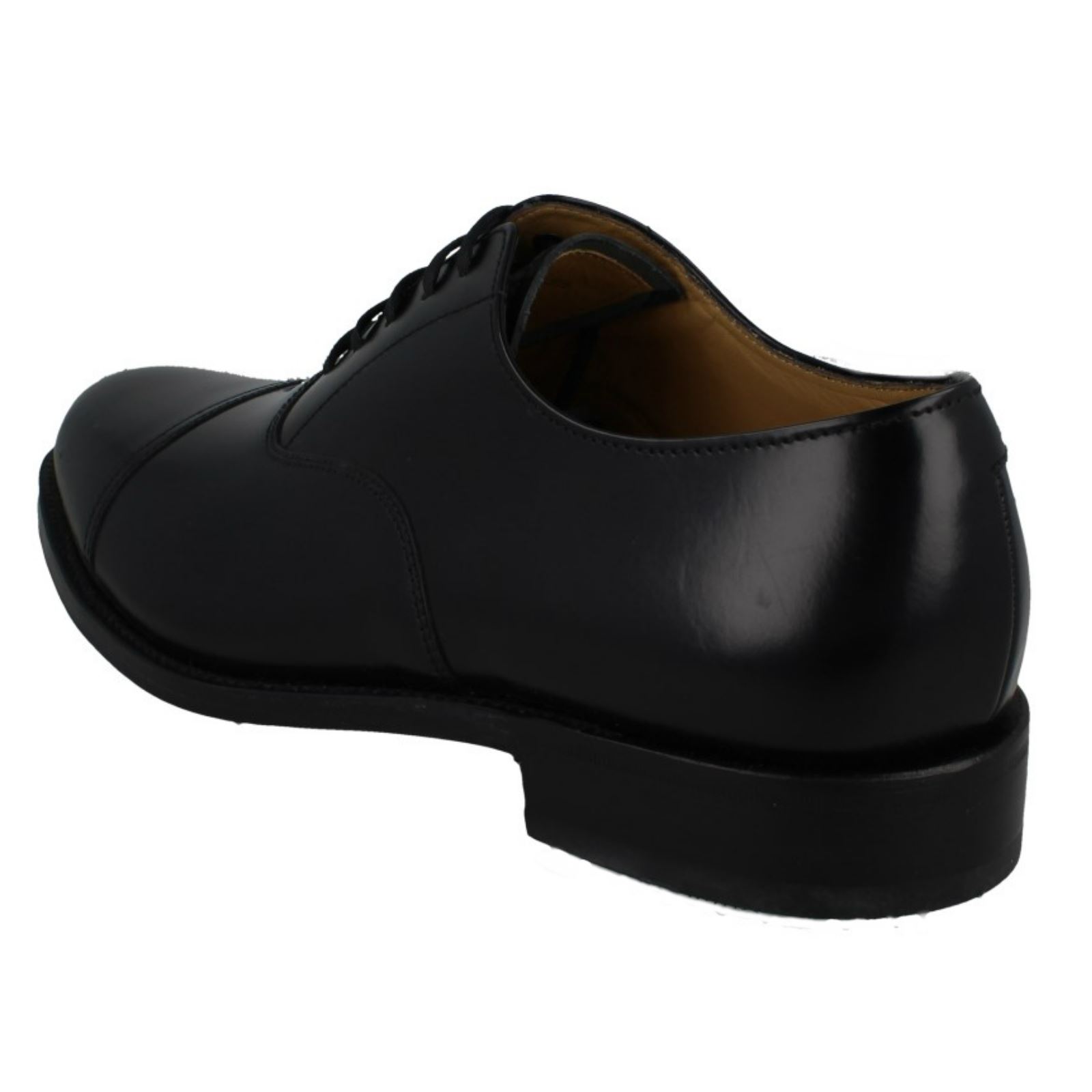 Hommes Main En Cuir Poli Noir Chaussures 'Elland' w7r4wS1xq