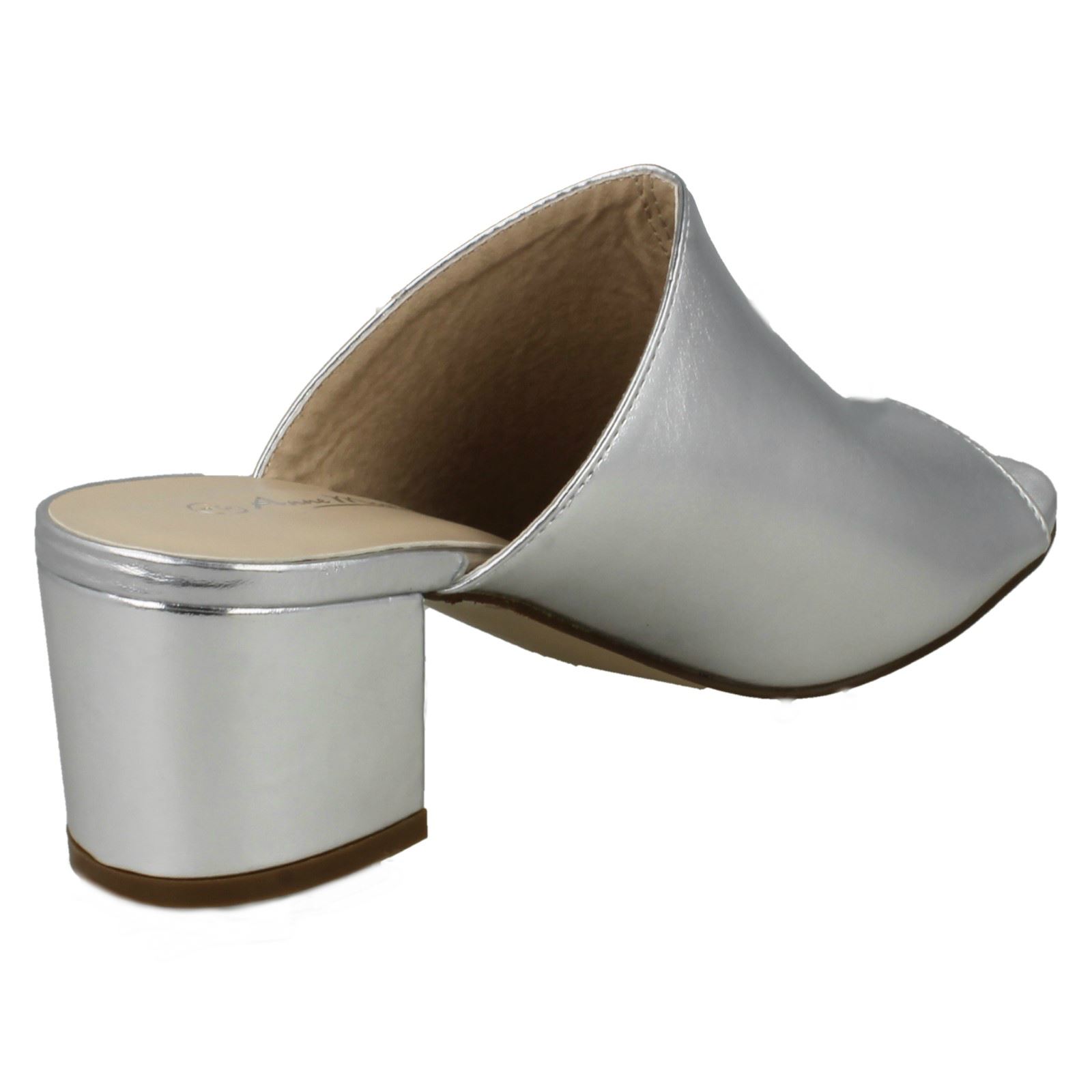 Ladies Anne Michelle Chunky Heel Mule Sandals 'F1R0664' - Picture 23 of 28