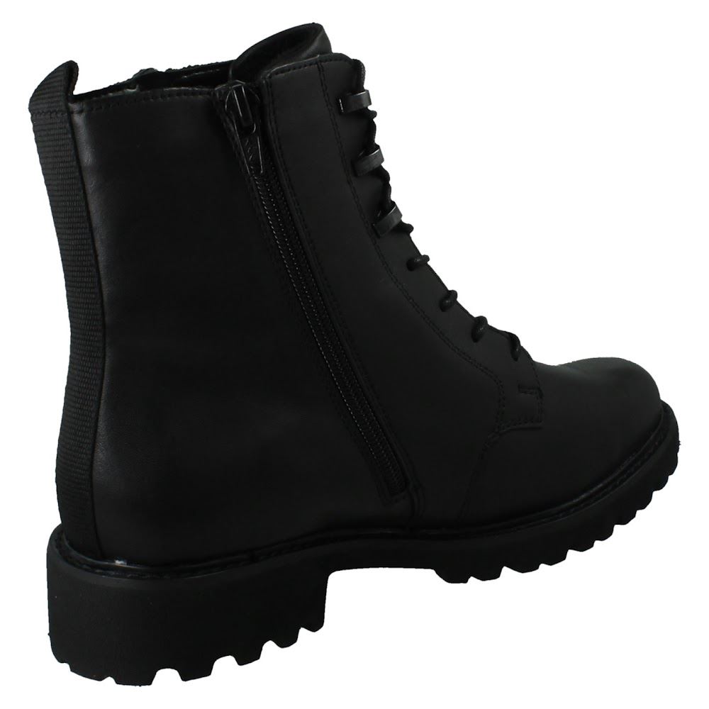 Ladies Remonte-Tex Leather Zip Lace Up Water Resistant Ankle Boots *D8656* - Picture 6 of 10