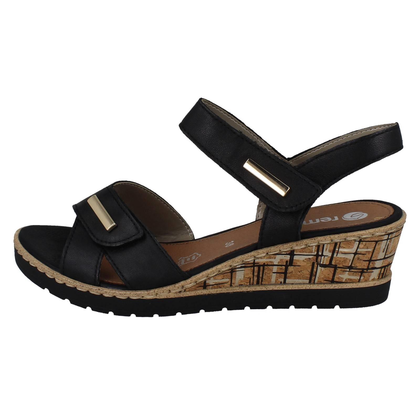 Sandali Da Donna Remonte Con Cinghie Regolabili E Tacco A Wedge *R6R266* - Picture 3 of 19
