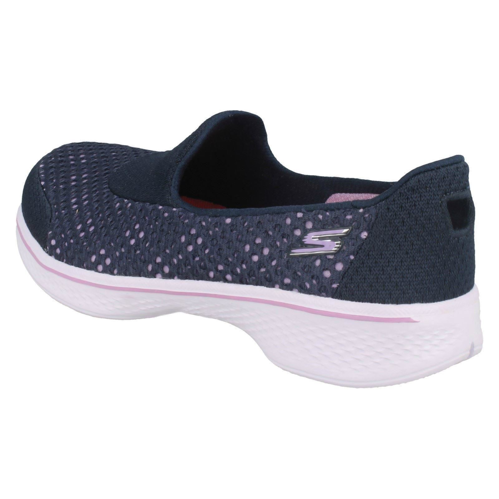 Mädchen-Slipper Skechers lässig Mesh-Detail Textil Ballerinas Go Walk 4 Kindle 81118 - Bild 4 von 10