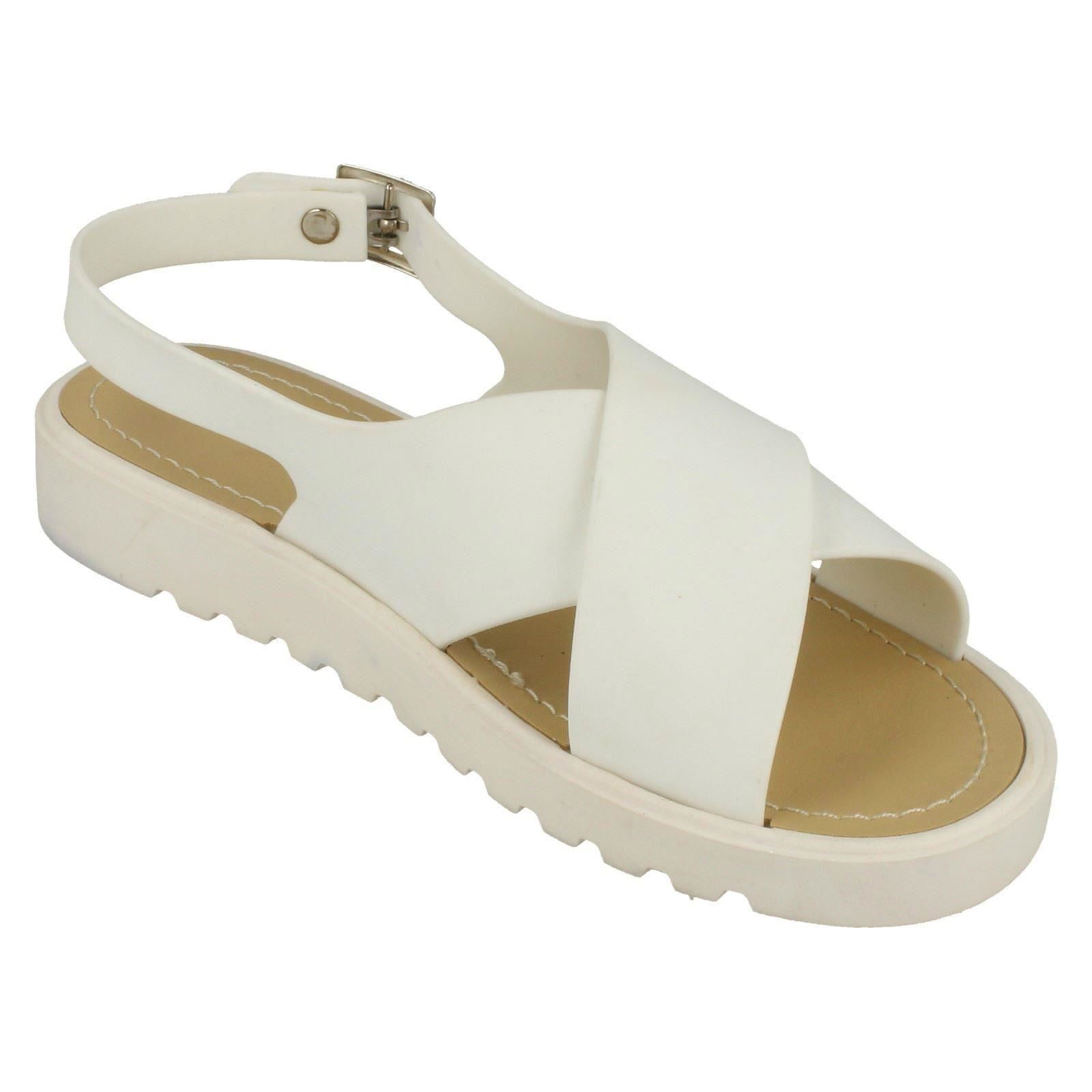 Sandalias Abiertas Para Damas Con Tiras Cruzadas Spot On - Imagen 23 de 28