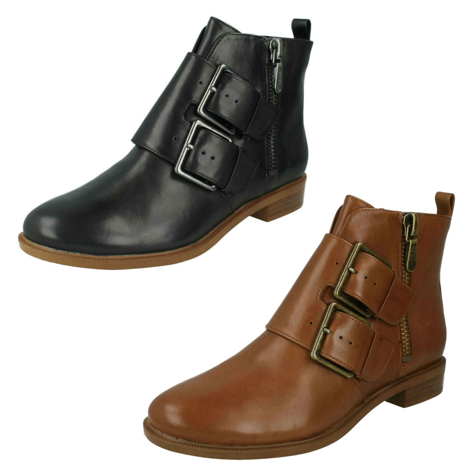 clarks zip ankle boots