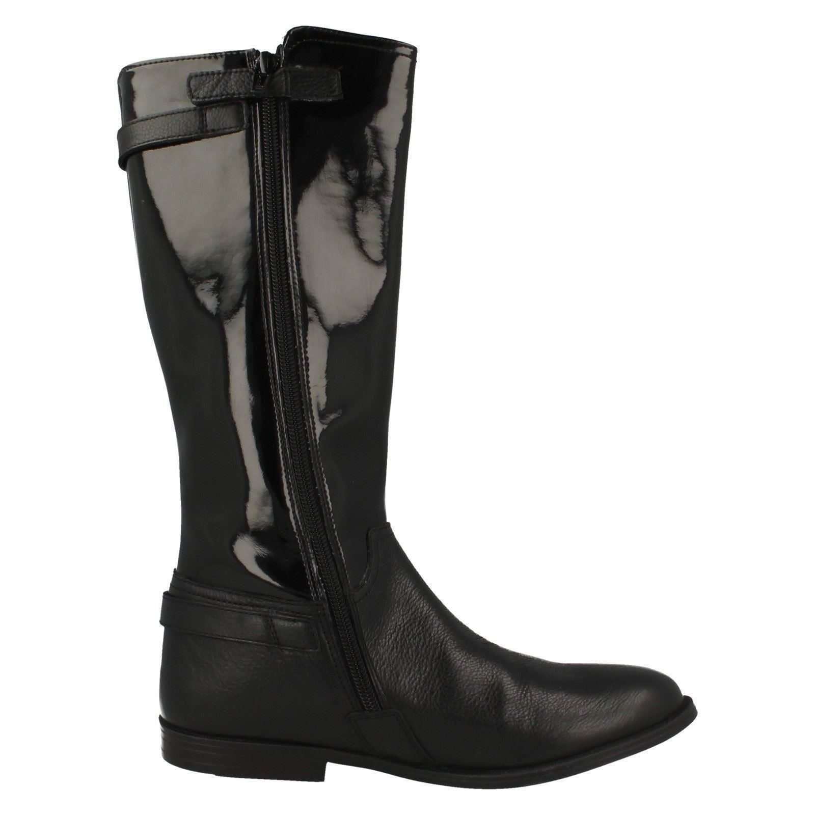 Girls Startrite Flat Knee High Boot with Buckle Details 'Cavaletti' - Picture 12 of 28