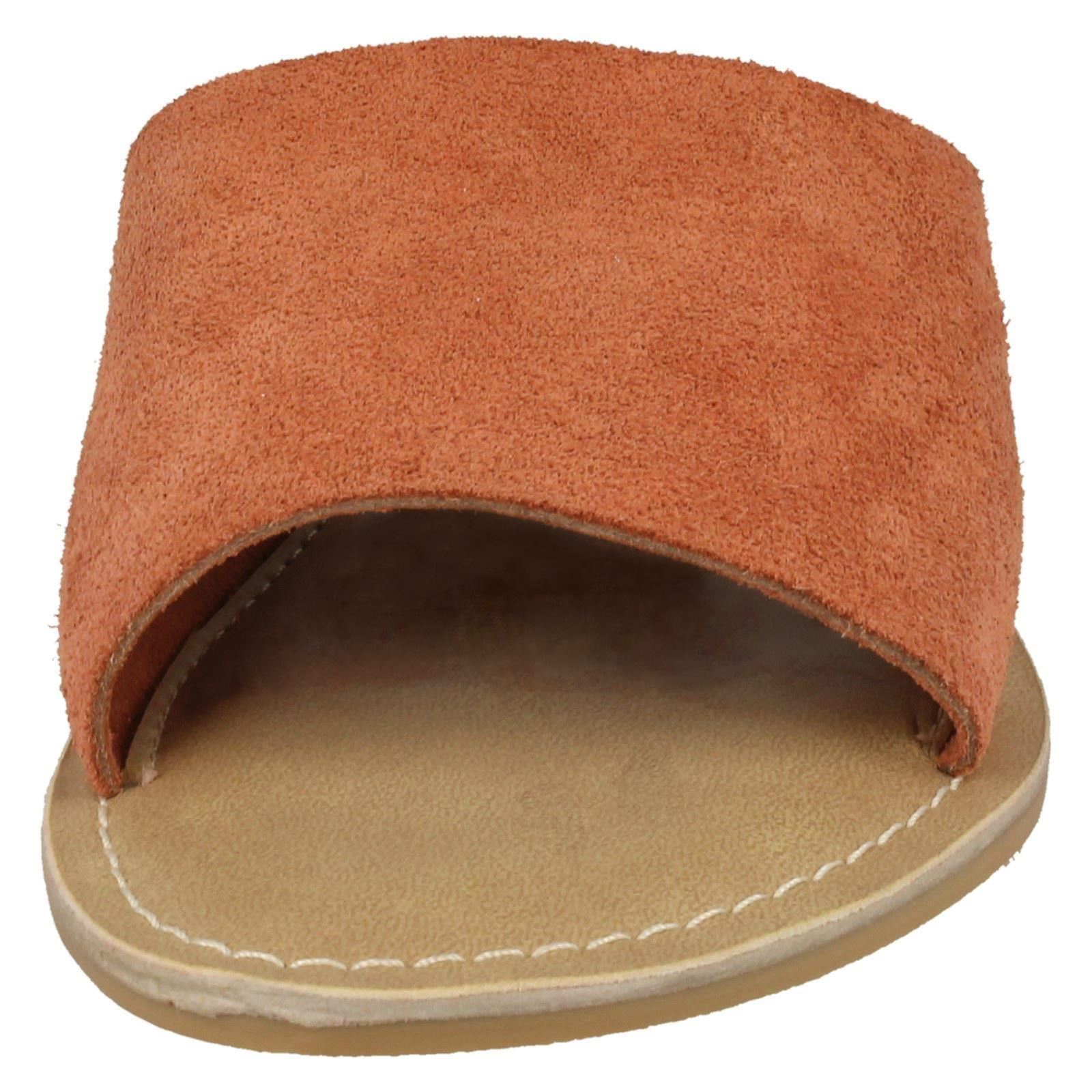 Ladies Leather Collection Suede Mule Sandals - Picture 27 of 55
